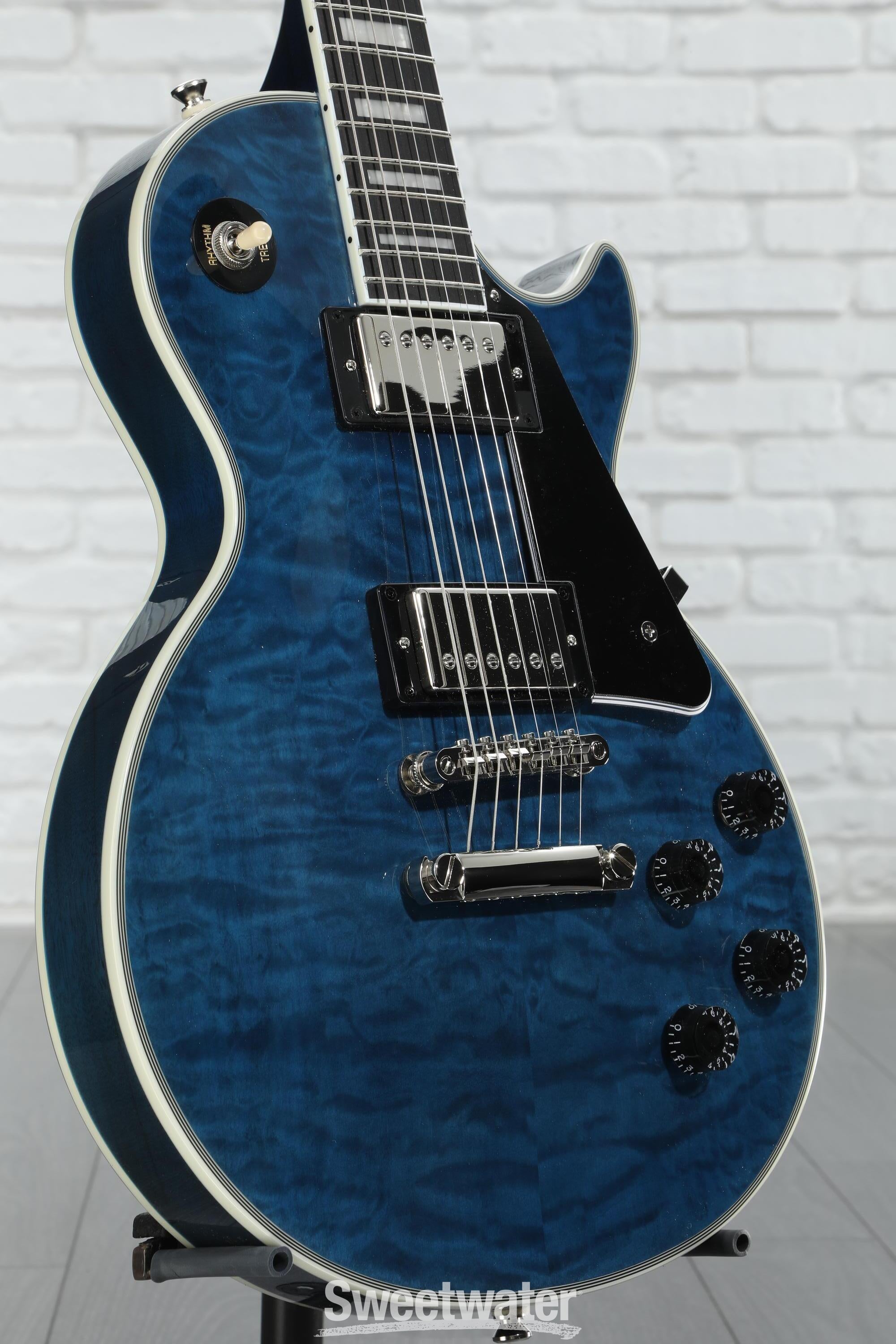 Epiphone Les Paul Custom Electric Guitar - Viper Blue