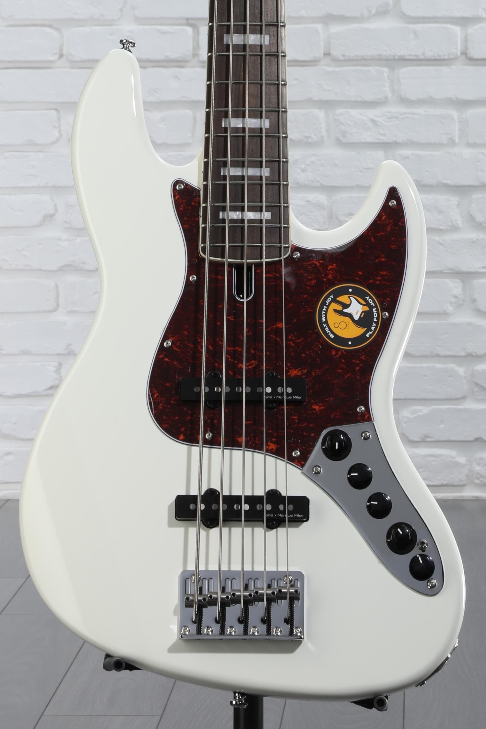 Sire V7 5弦 1st Gen（アルダー、アンティークホワイト） Sire Marcus Miller V7 Alder 5-string Bass Guitar - Antique White