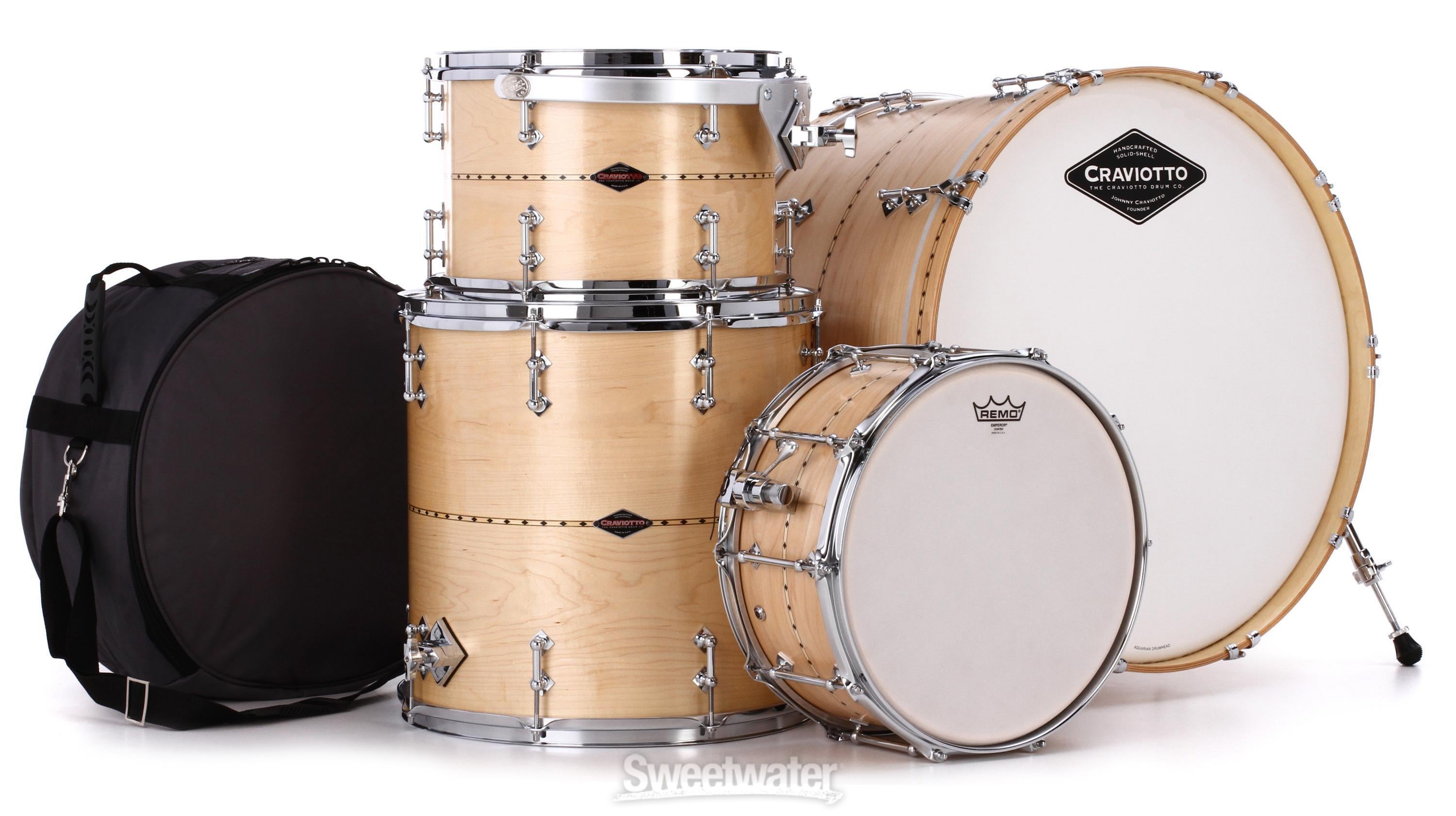 4-piece Maple Shell Pack with Snare - Maple Inlay - Sweetwater