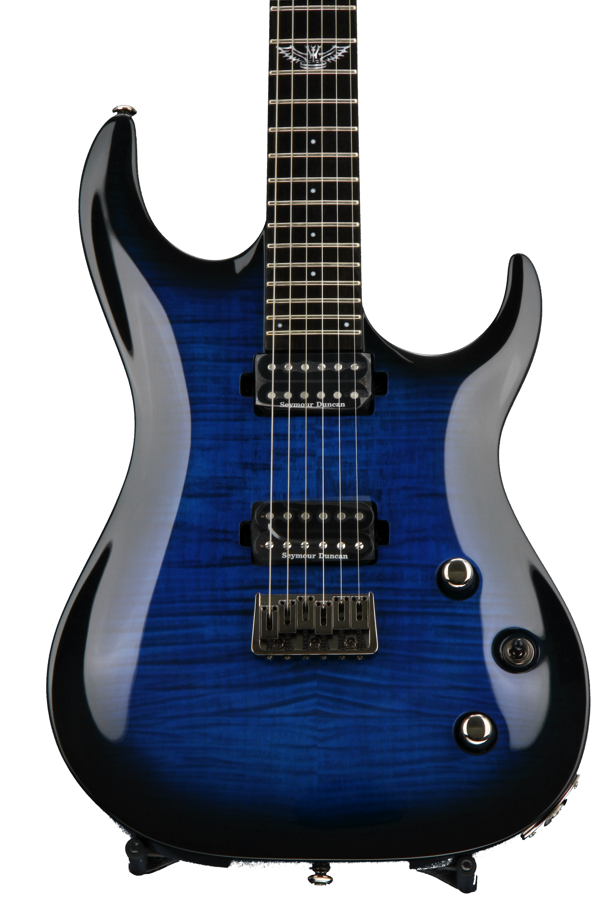 Washburn Parallaxe PXMTR20 Trevor Rabin - Flame Transparent Blue