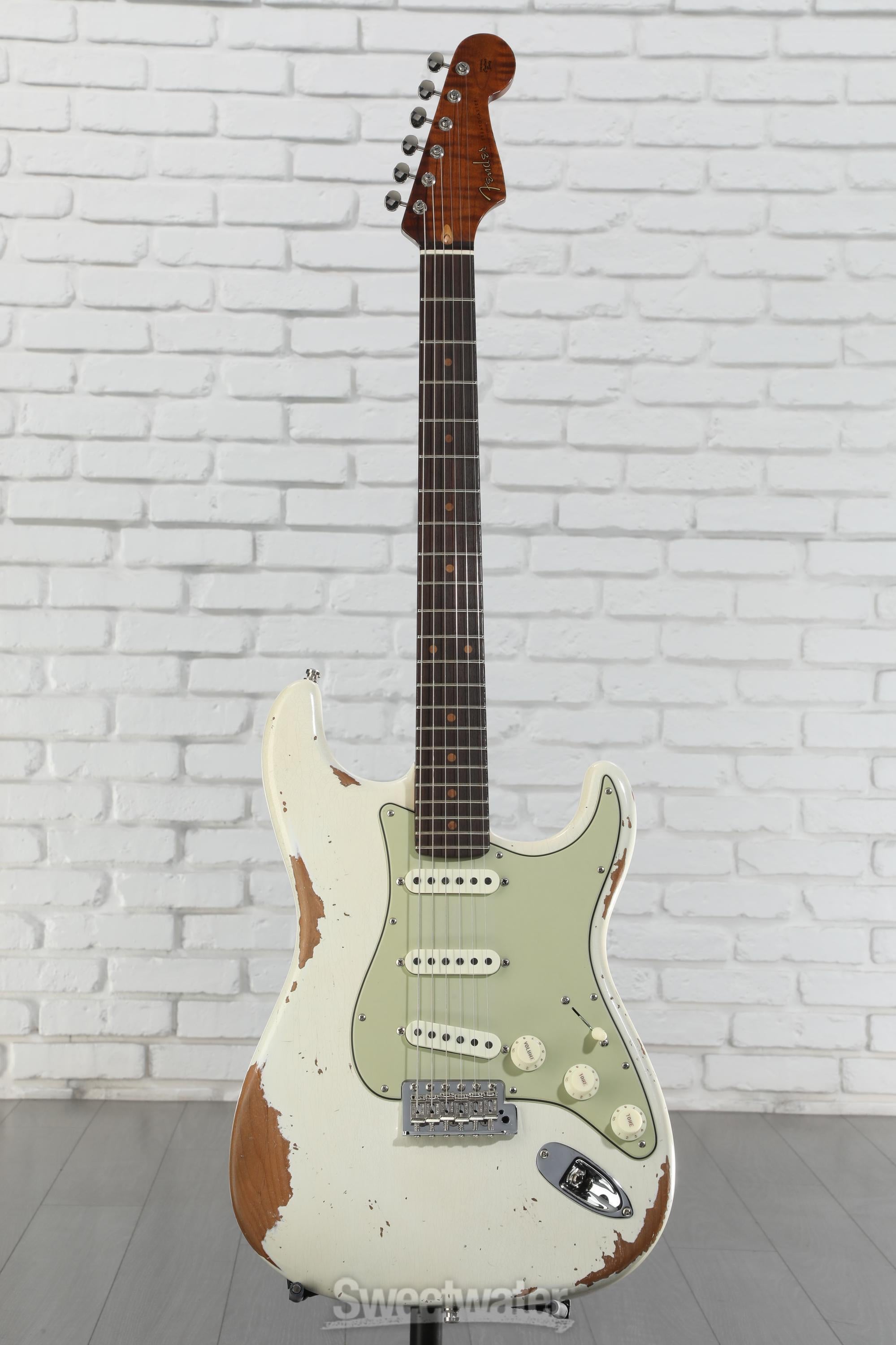 ★Custom Relic OlympicWhite Stratocaster★ Fender Custom Shop GT11 Heavy Relic Stratocaster - Olympic White