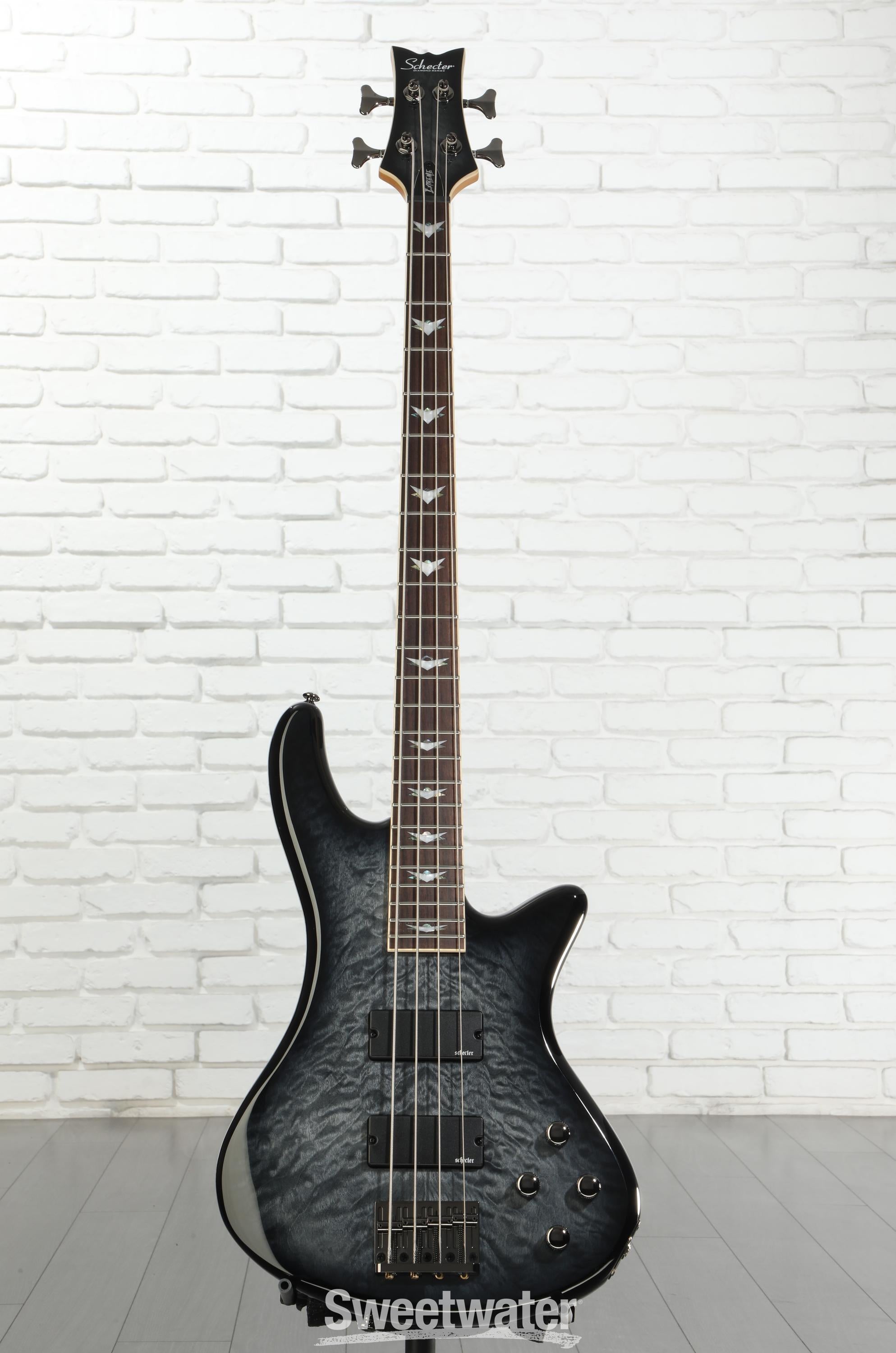 Schecter Stiletto Extreme 4 Bass Guitar - See-Thru Black | Sweetwater
