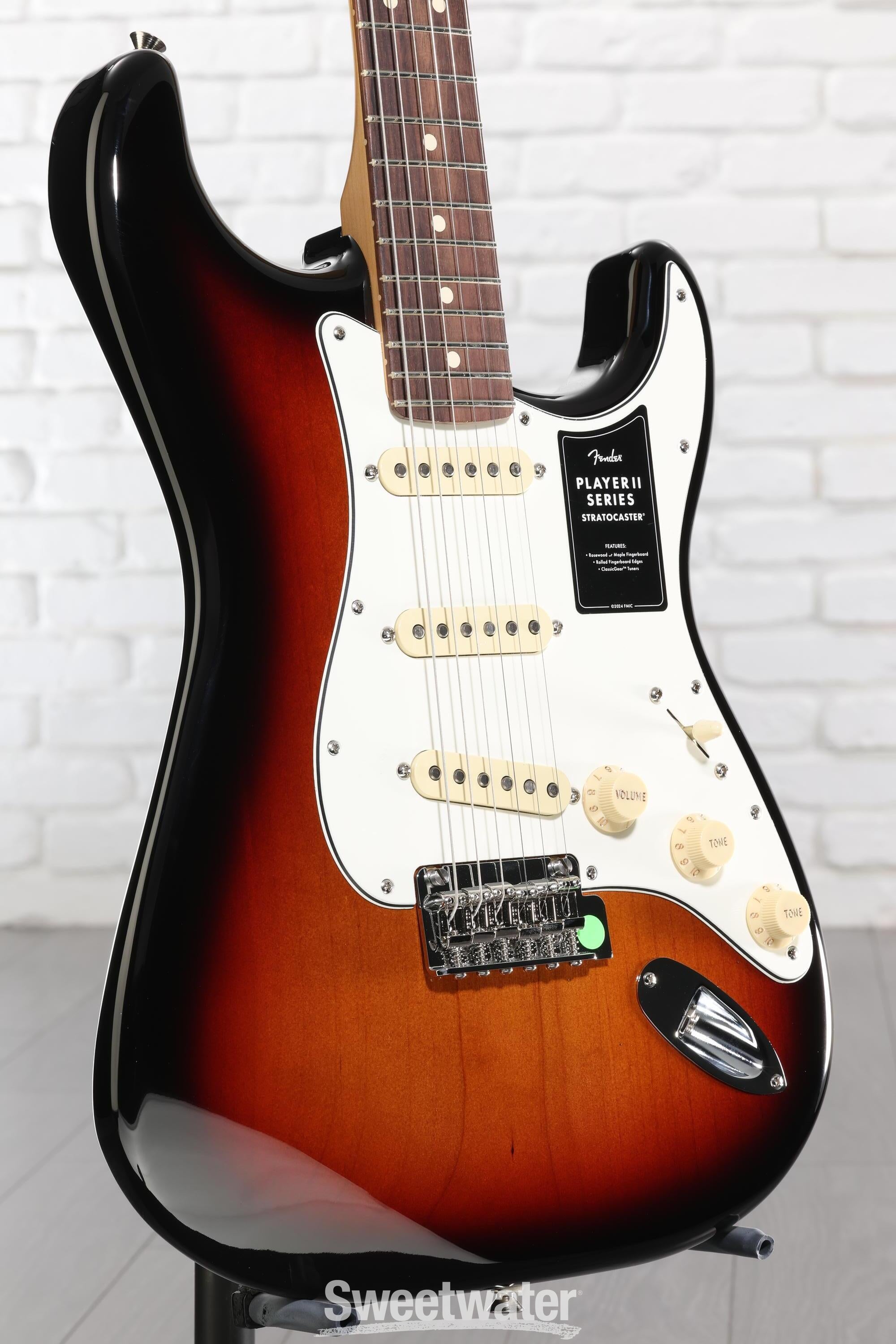 Photo of Fender Player II Stratocaster Electric Guitar - 3-color Sunburst with Rosewood Fingerboard