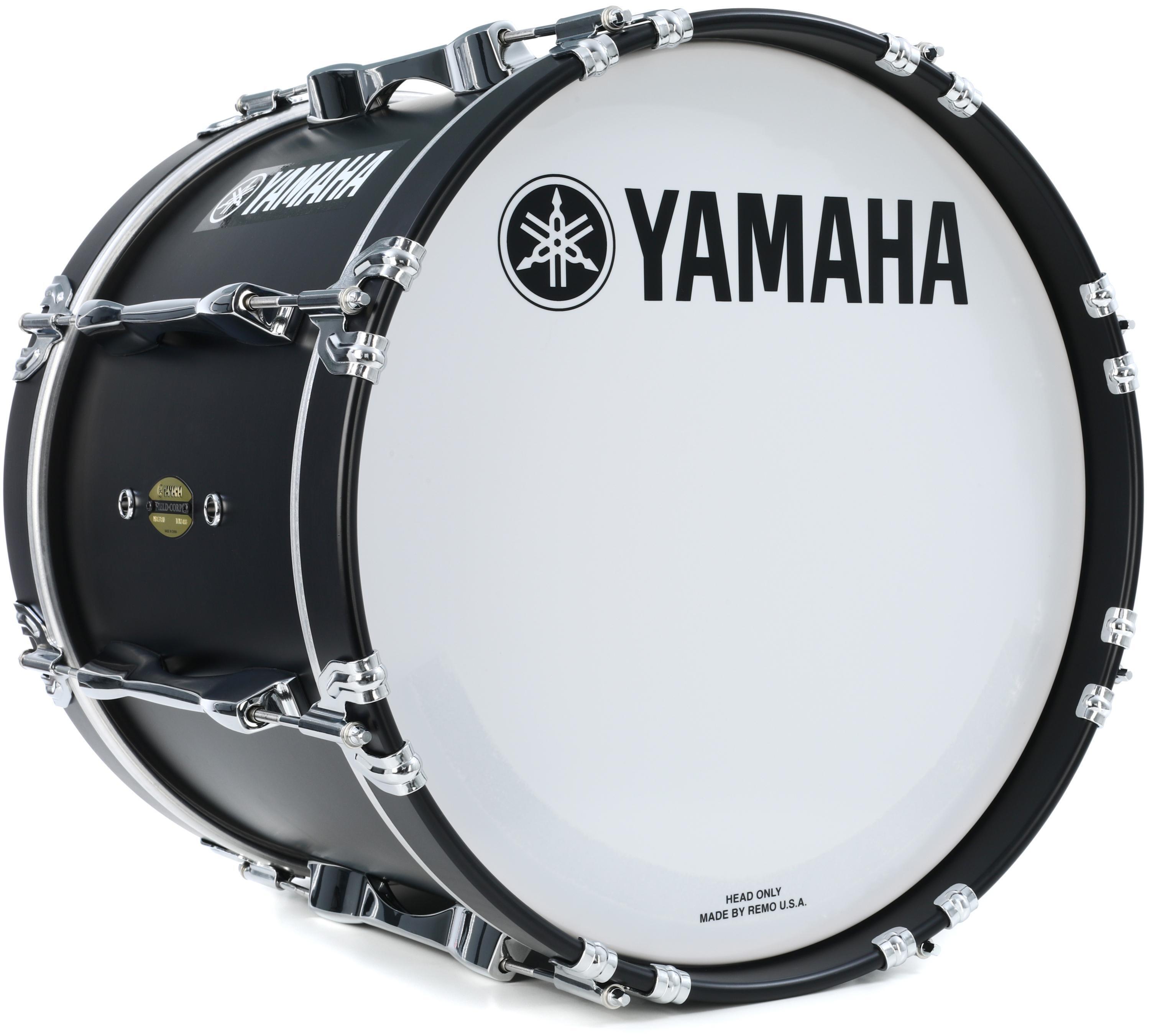 Yamaha 8300 FieldCorps Series 18 inch Marching Bass Drum Black Forest Sweetwater