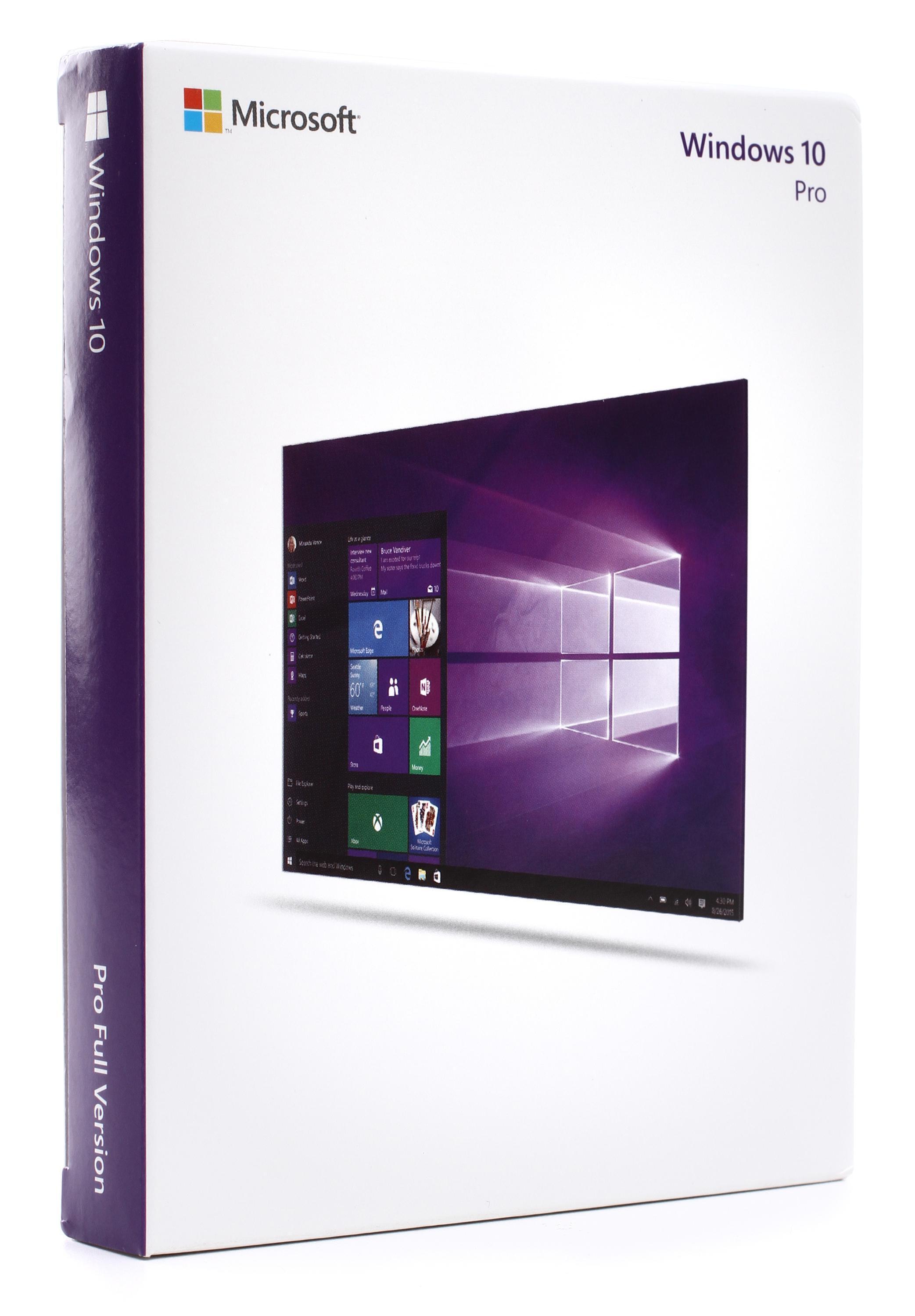 Microsoft Windows 10 Pro 32/64-Bit - 1 License, USB Flash Drive