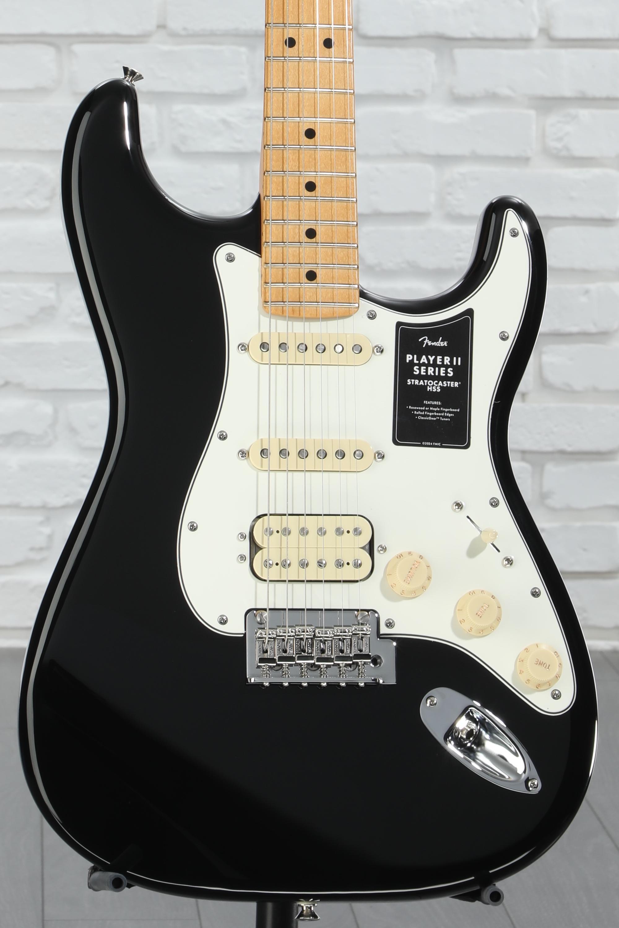 ギター Fender Player Series Stratocaster HSS Fender Player II Stratocaster HSS Electric Guitar - Black