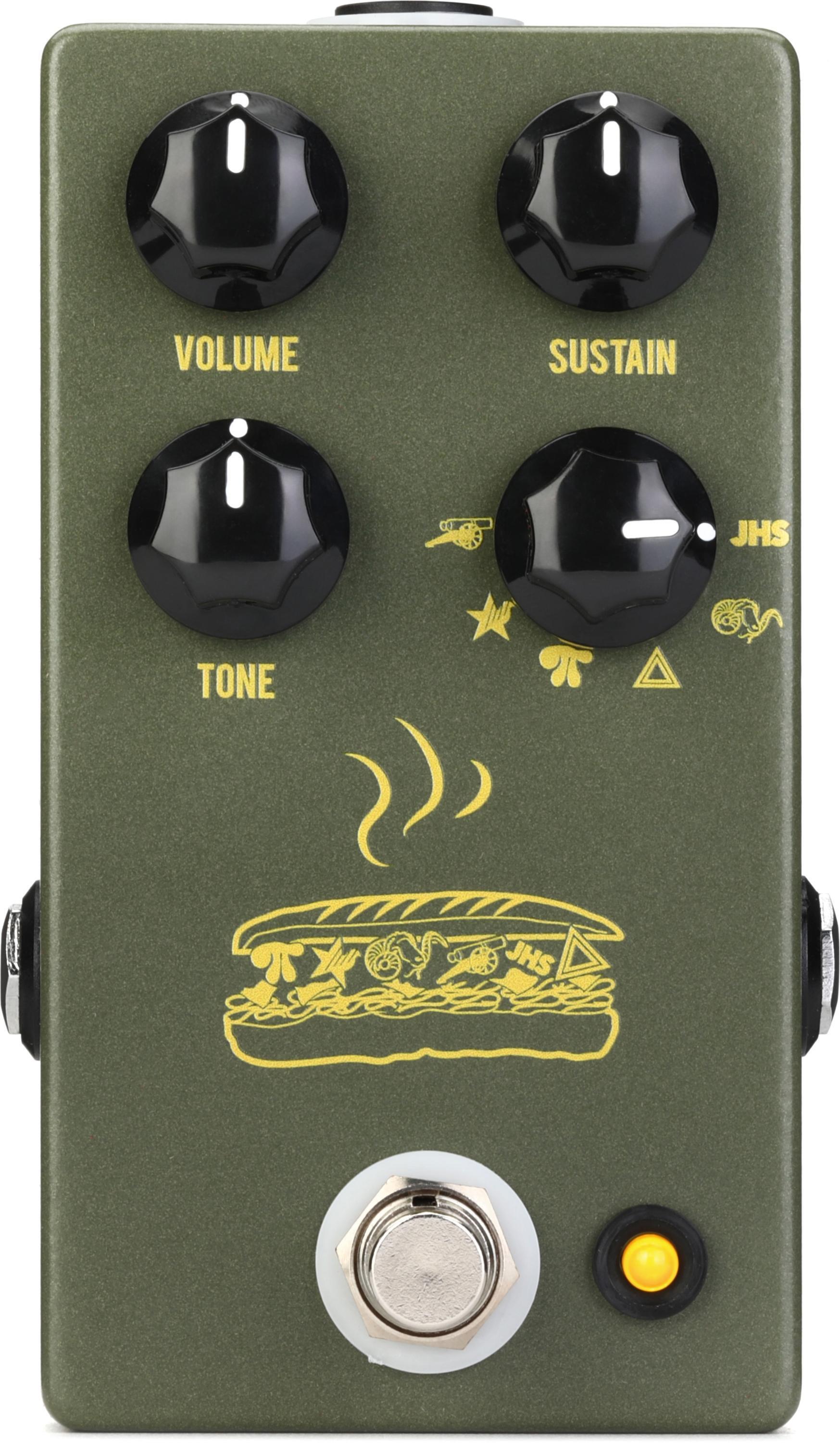 JHS Muffuletta 6-way Fuzz Pedal - Army Green | Sweetwater