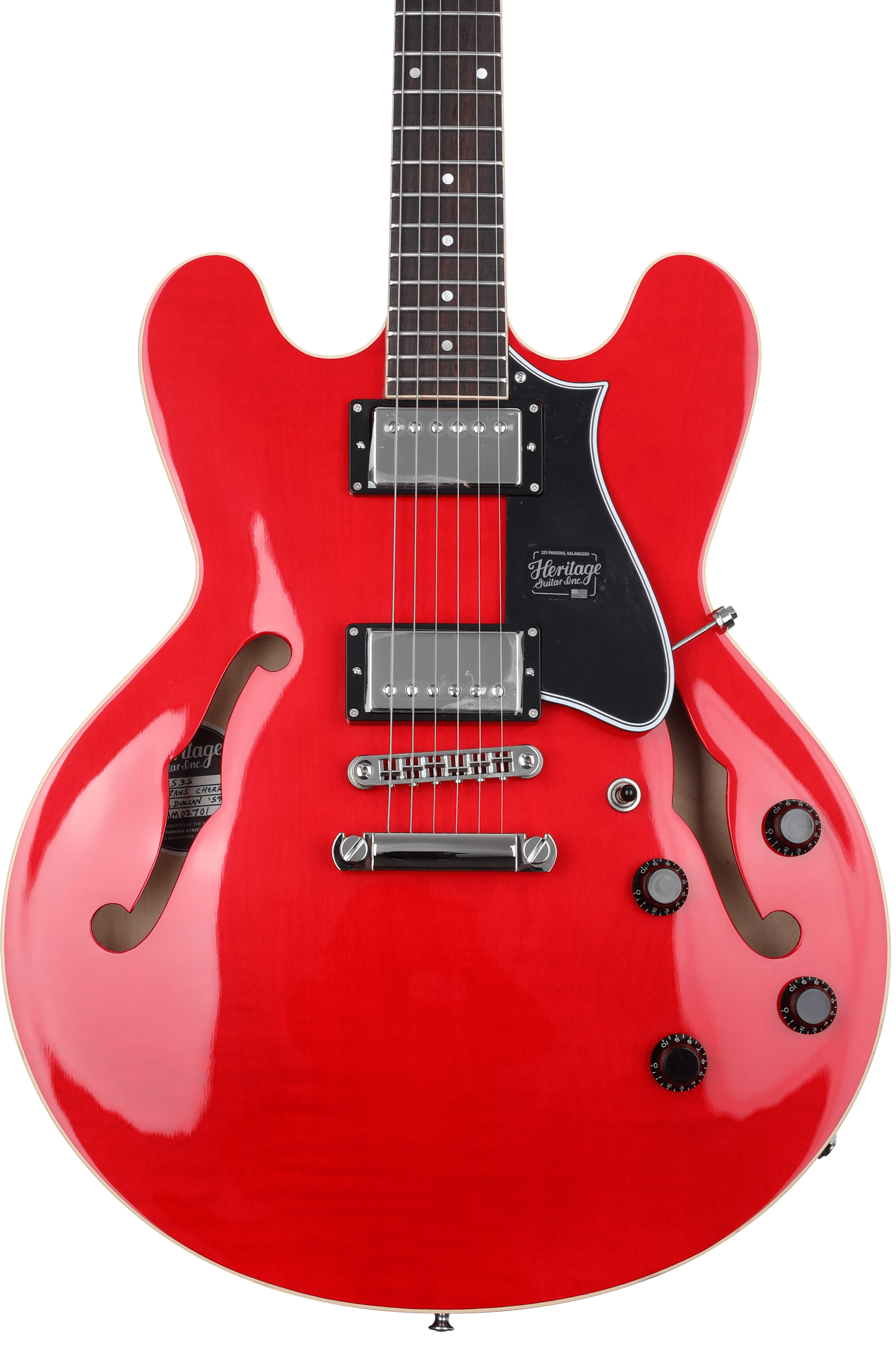 Heritage Standard H-535 Semi-hollowbody Electric Guitar - Trans