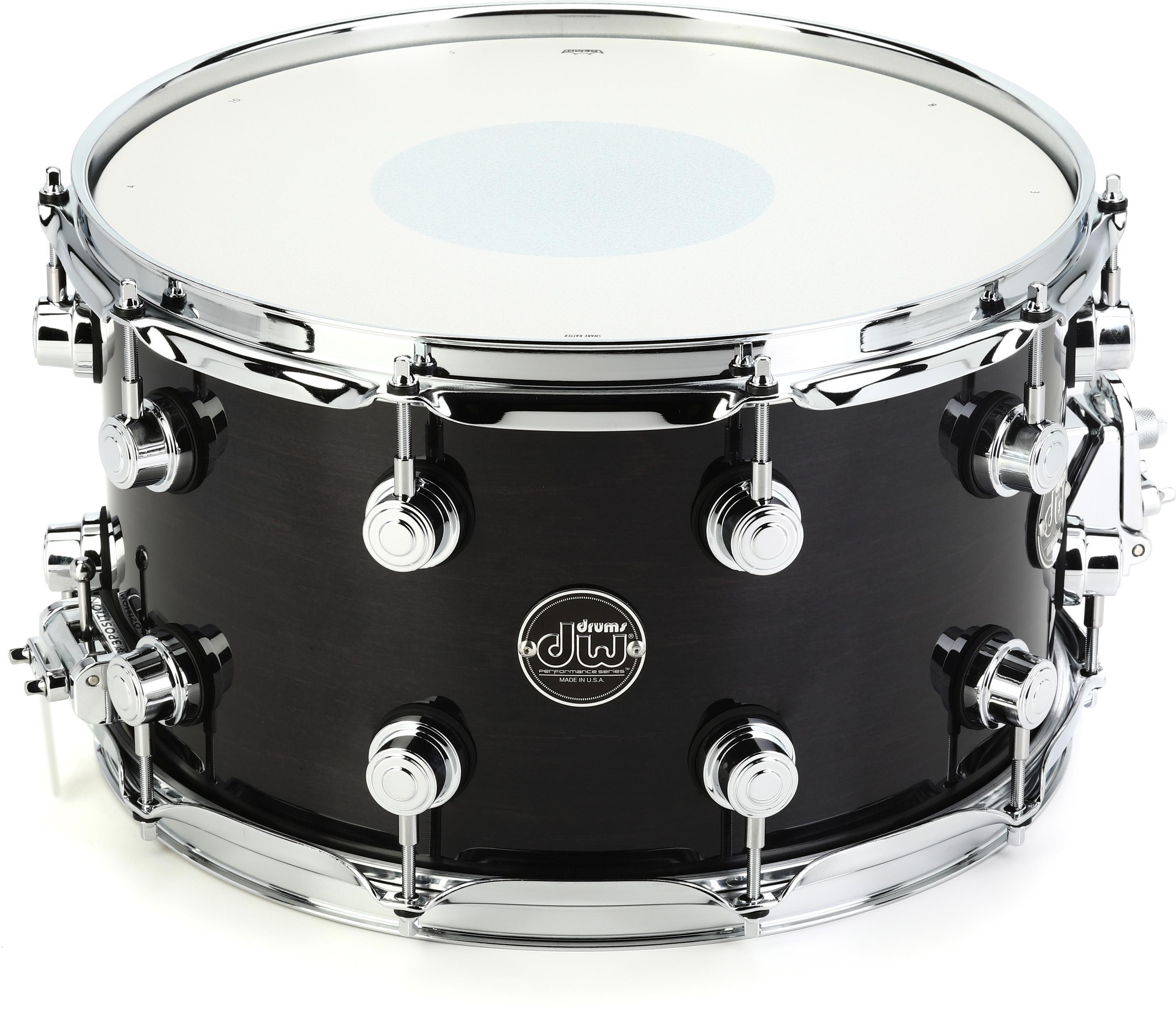 Photo of DW Performance Series Snare Drum - 8 x 14-inch - Ebony Stain Lacquer
