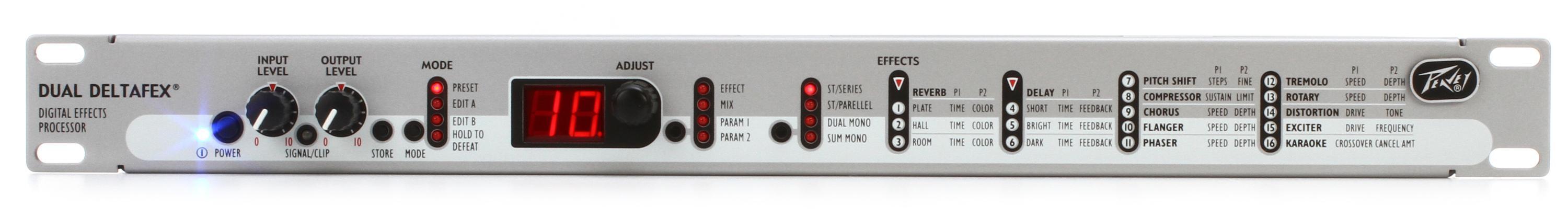 Peavey Dual DeltaFex Stereo Effects Processor | Sweetwater