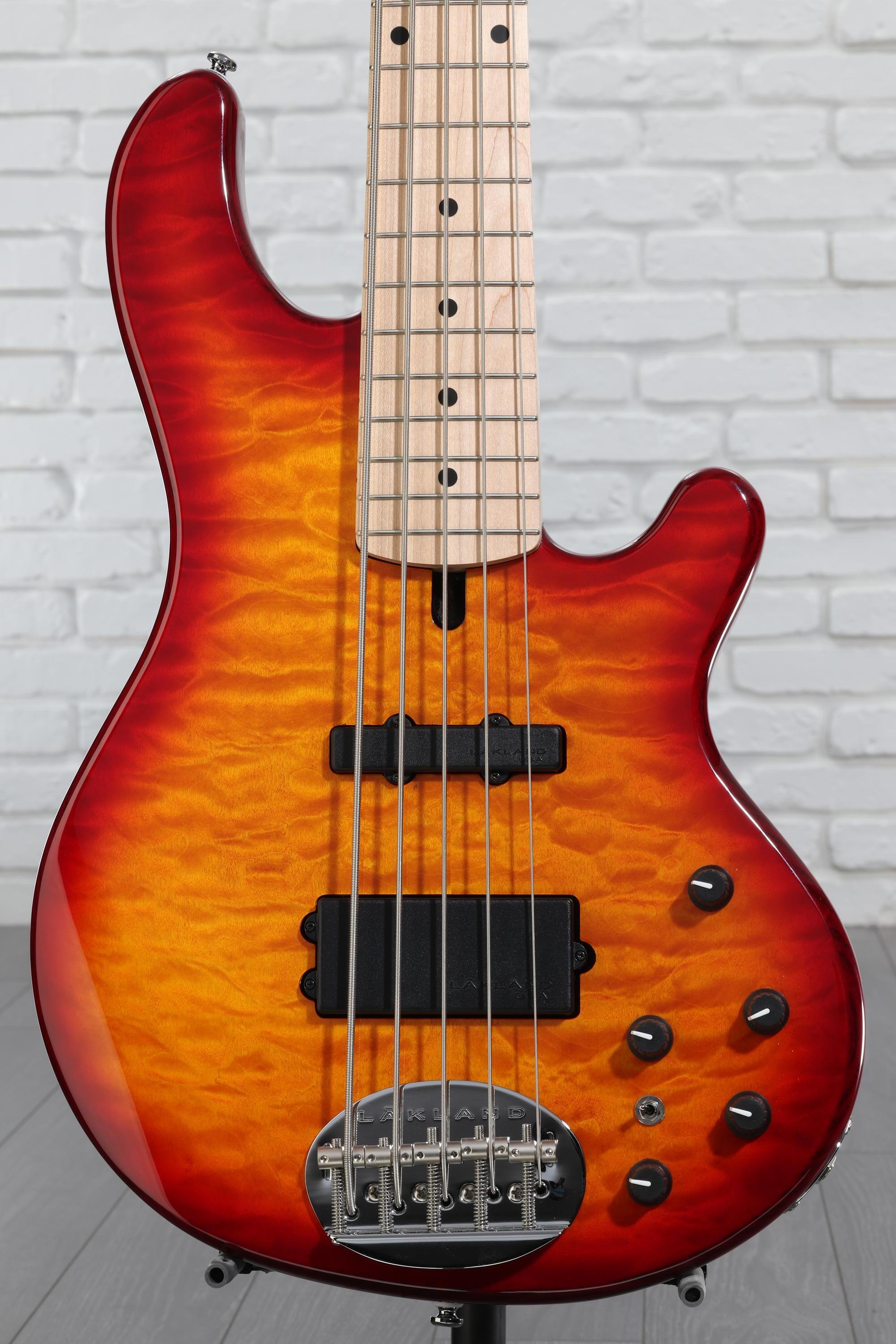 人気デザイナー Lakland Honey - Guitar Bass 5-string Deluxe 55-02 Skyline ベース
