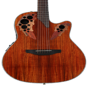Ovation Celebrity Elite Plus CE44P-FKOA Mid-Depth Acoustic-Electric Guitar  - Natural Koa