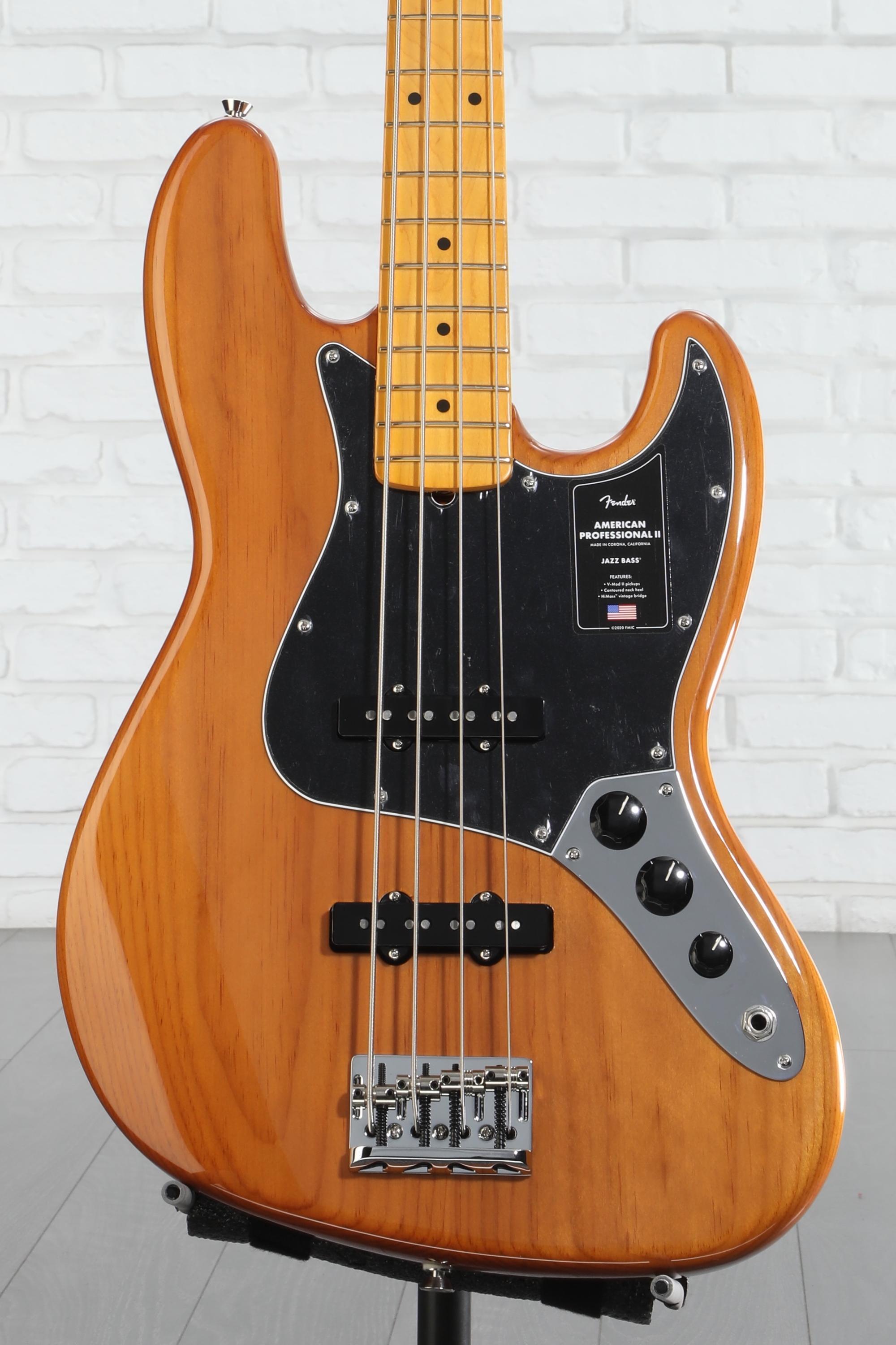 Fender American Professional II Jazz Bass Guitar - Natural