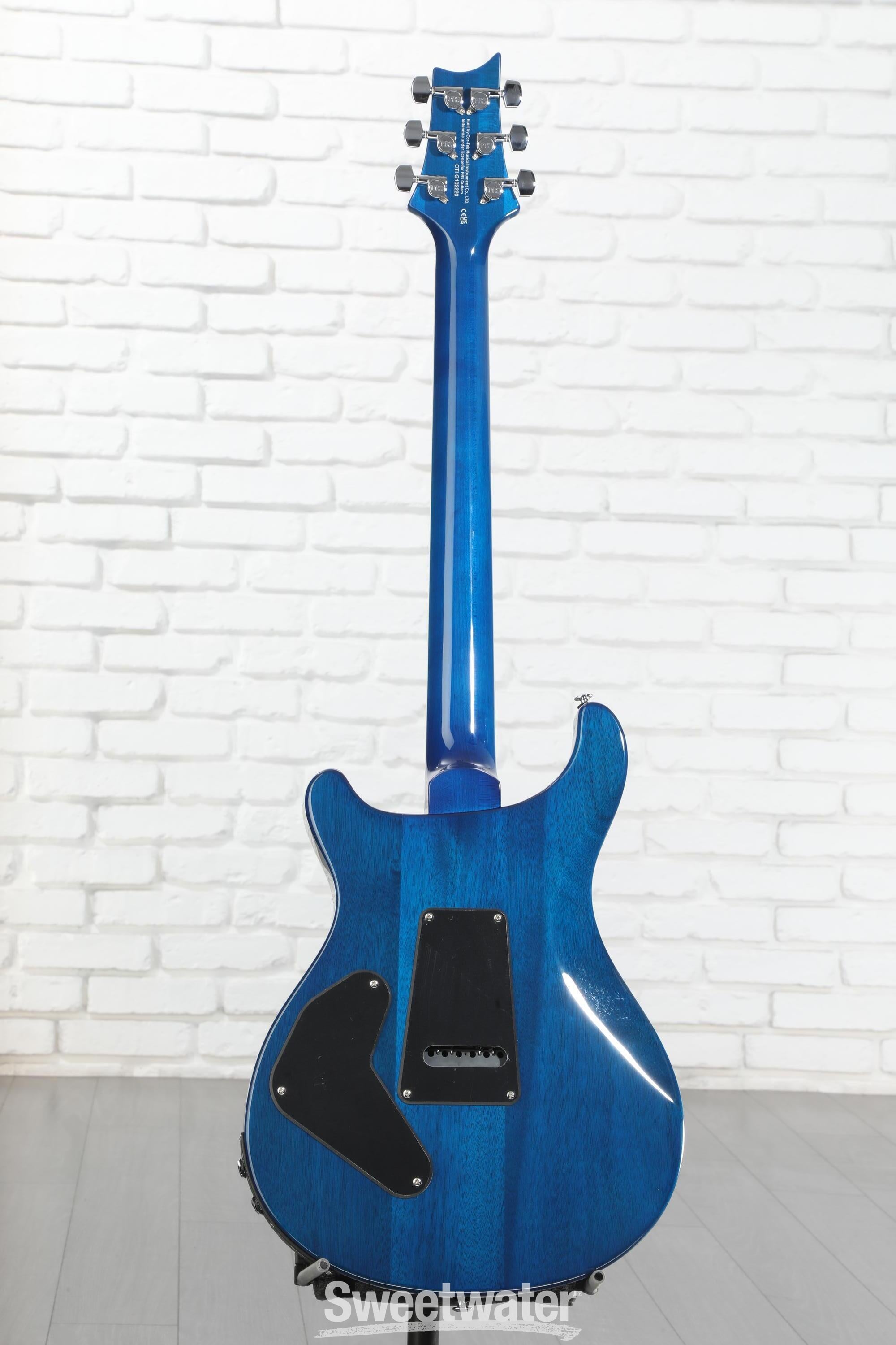 PRS SE Custom 24 Semi-Hollow Piezo Electric Guitar - Lake Blue