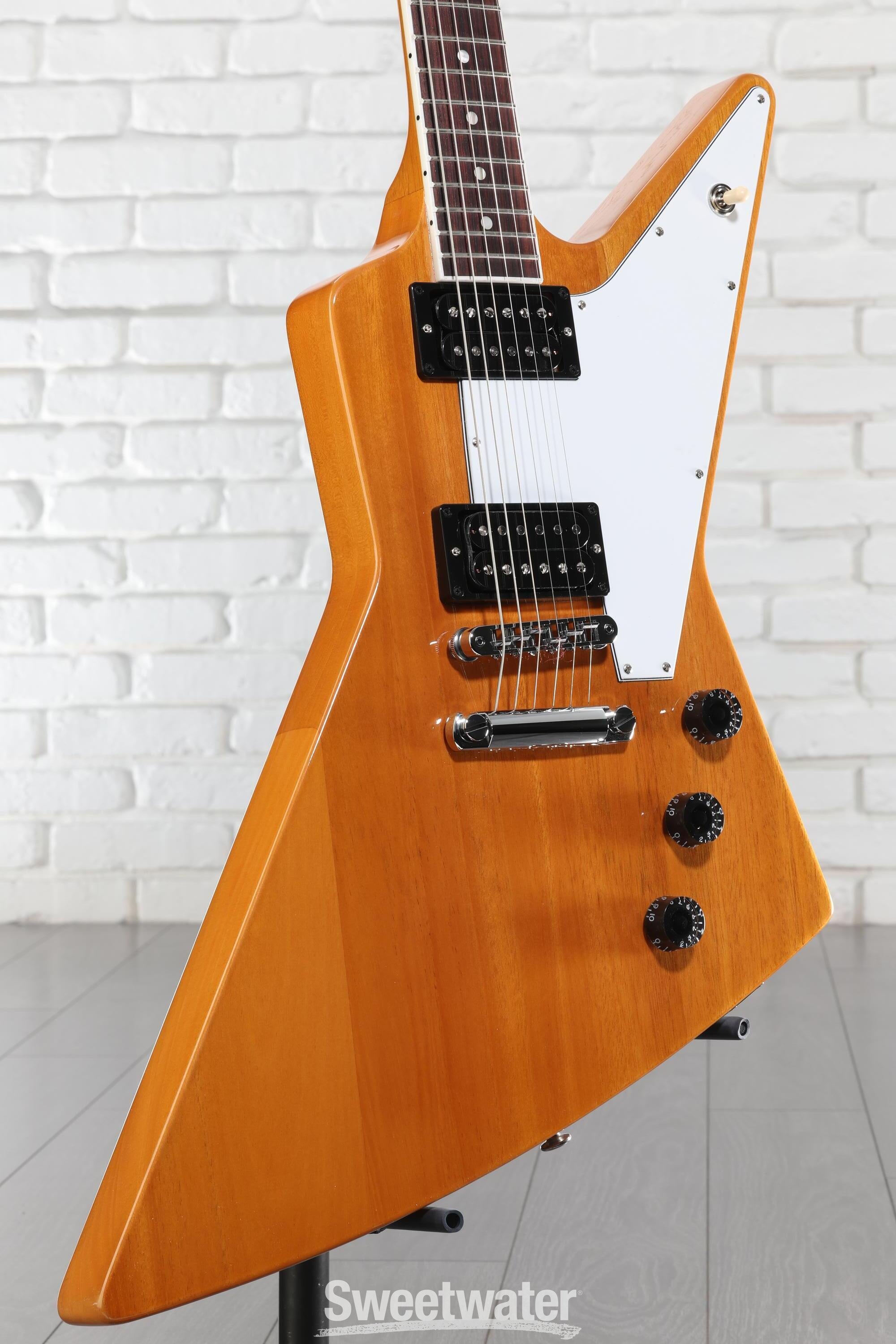 Gibson '70s Explorer Electric Guitar - Antique Natural | Sweetwater