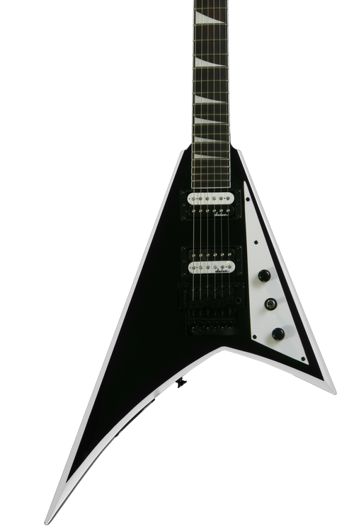 Jackson JS32 Rhoads - Black with White Bevels