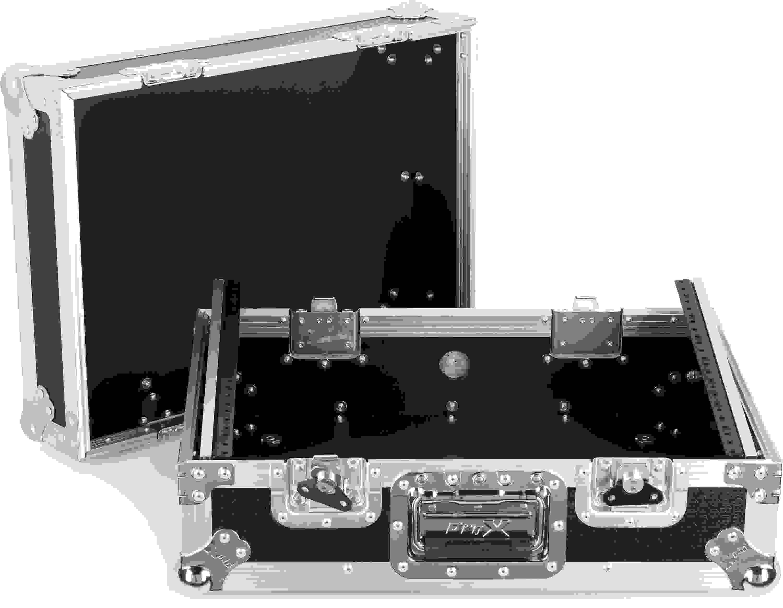 ProX 8U Top-mount 19-inch Slanted DJ/Mixer Case