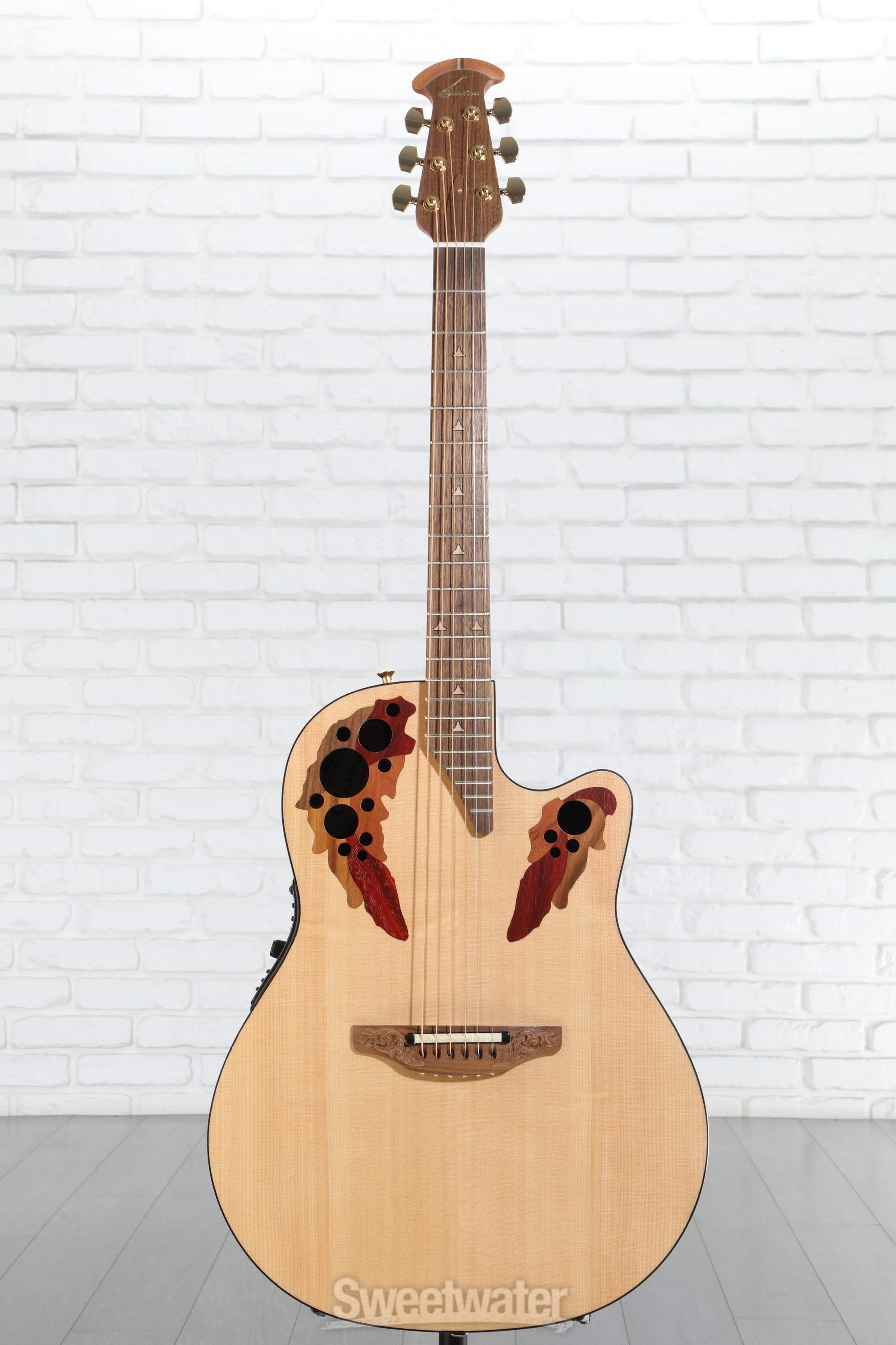 オベーション　USA Ovation elite エレアコ　ギター Ovation USA Elite Deep Cutaway E-Acoustic Guitar - Natural