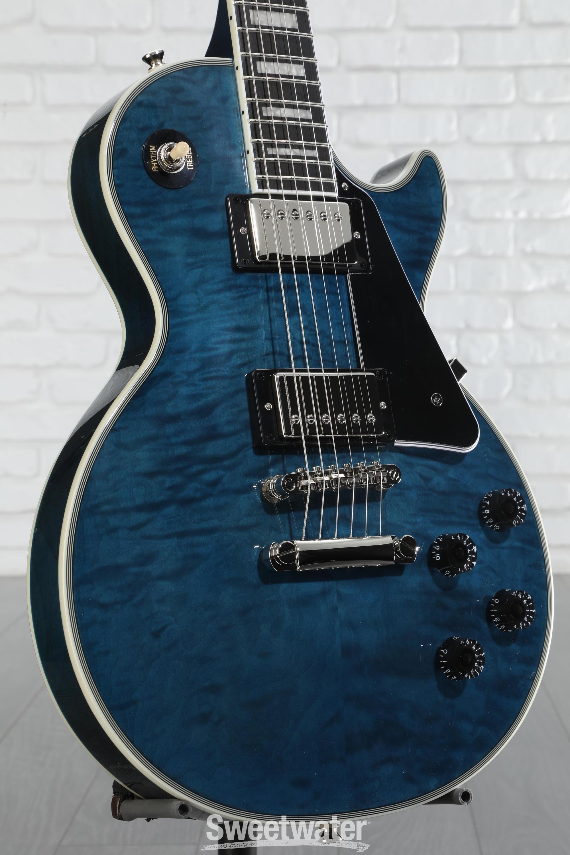 Epiphone Les Paul Custom Electric Guitar - Viper Blue