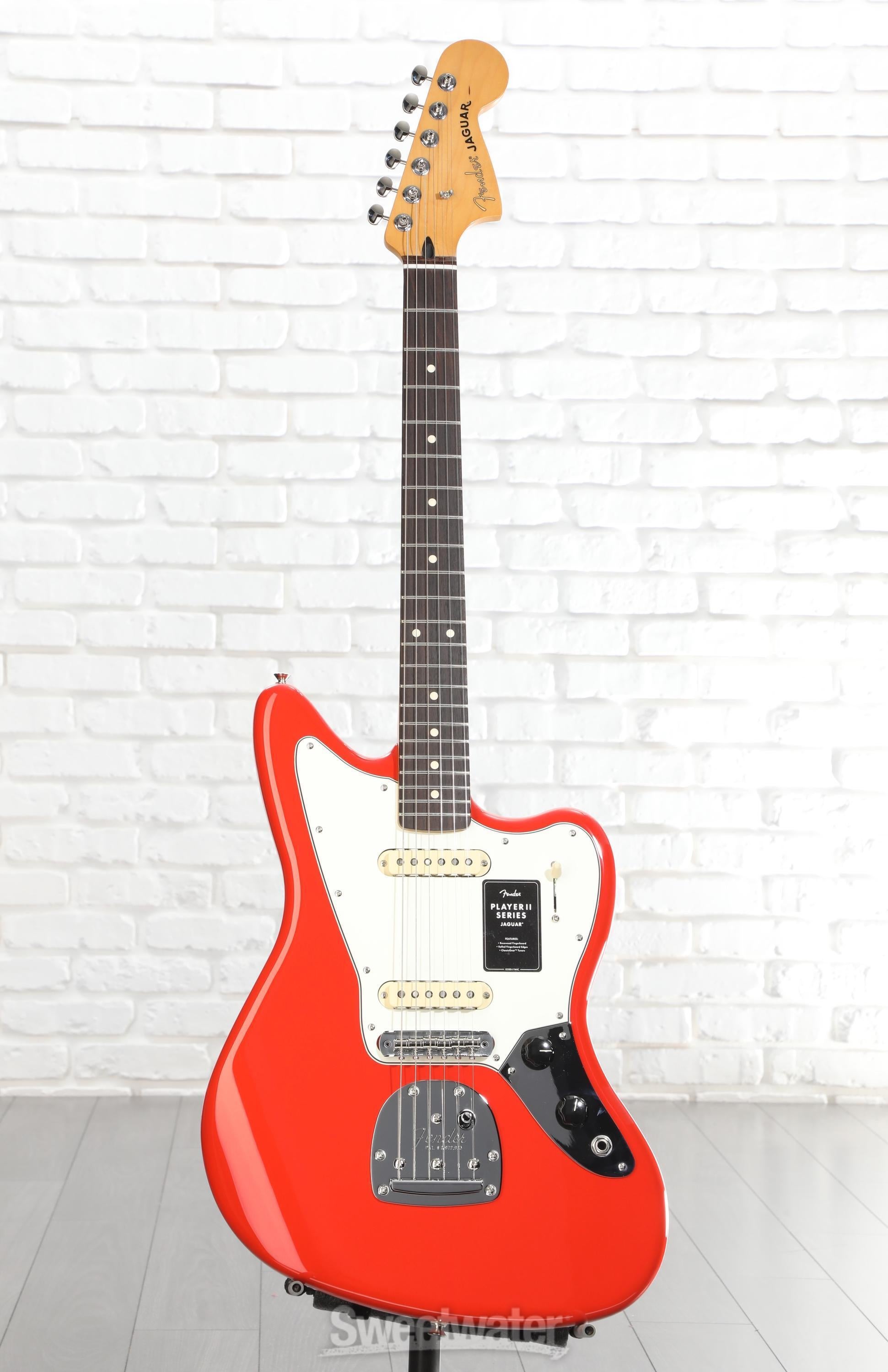 Fender Player II Jaguar Electric Guitar - Coral Red | Sweetwater