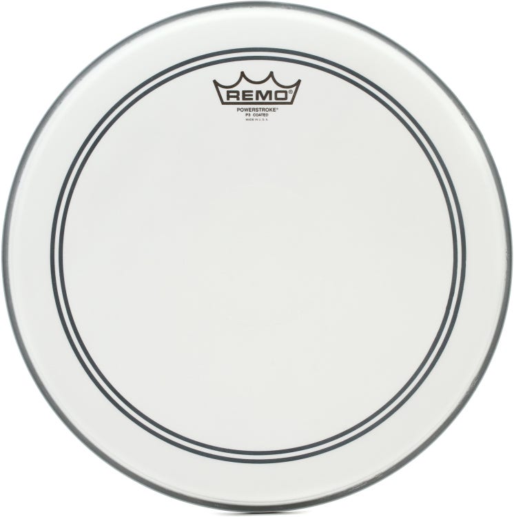 Remo Powerstroke P3 Coated Batter Drumhead with Clear Dot - 14 inches