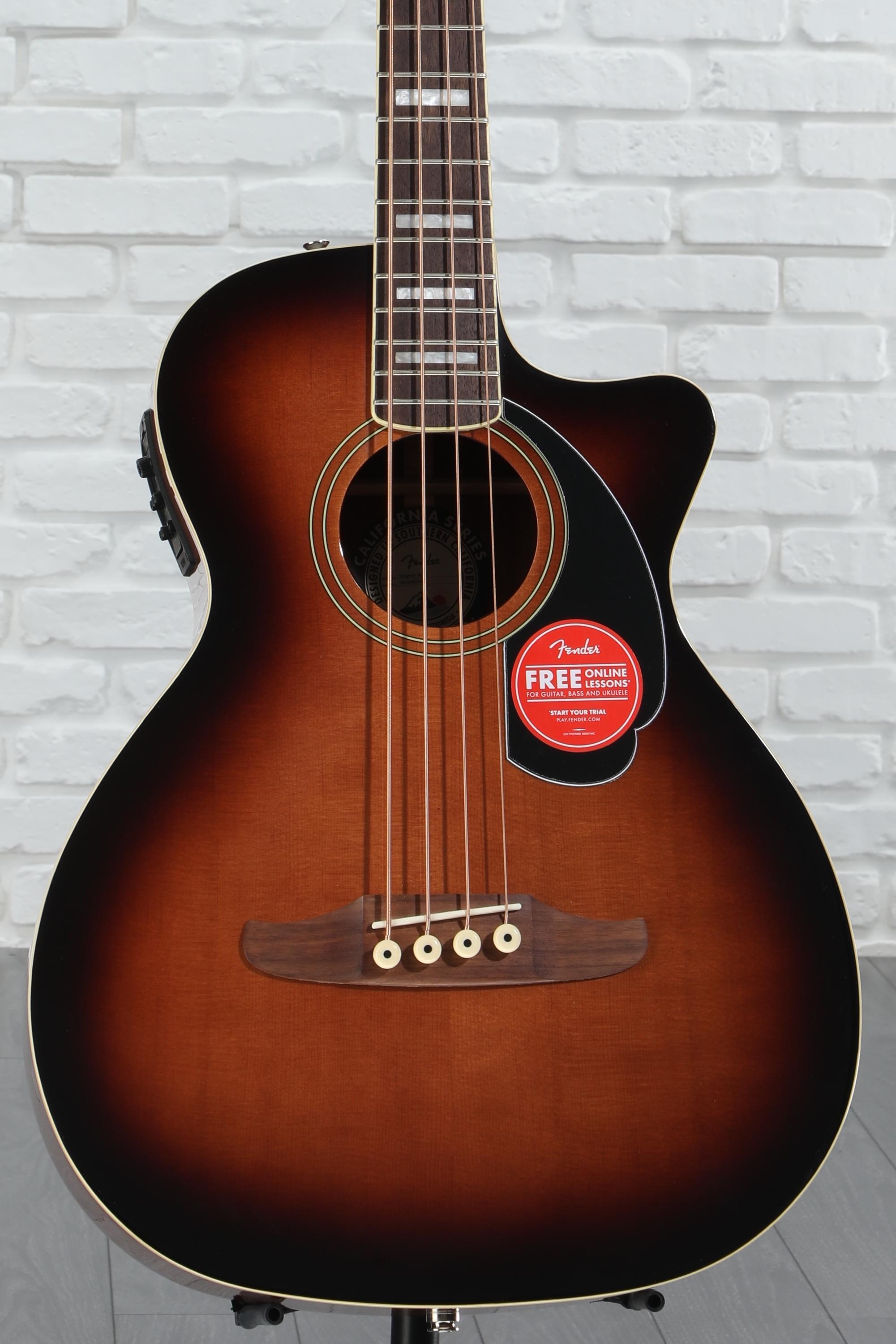 Fender Kingman Acoustic-electric Bass - Shaded Edge Burst