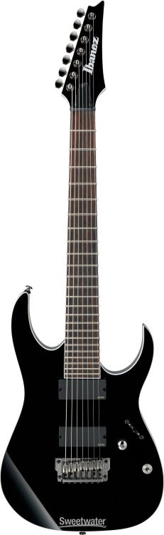 Ibanez Iron Label RG 7-String RGIR27FE - Black | Sweetwater 