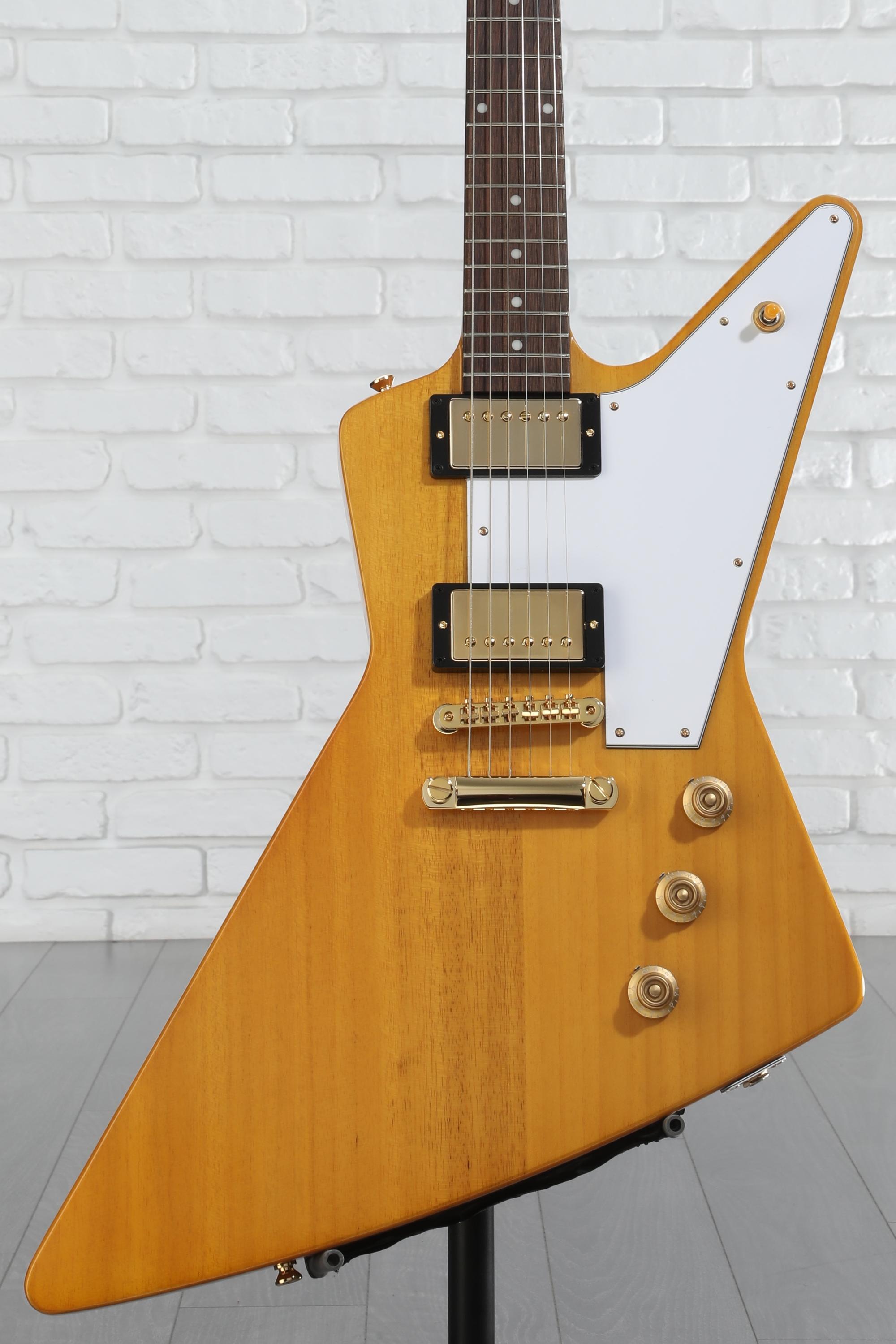 ギター Epiphone 1958 Korina Explorer 2016 Epiphone 1958 Korina Explorer Electric Guitar - Natural