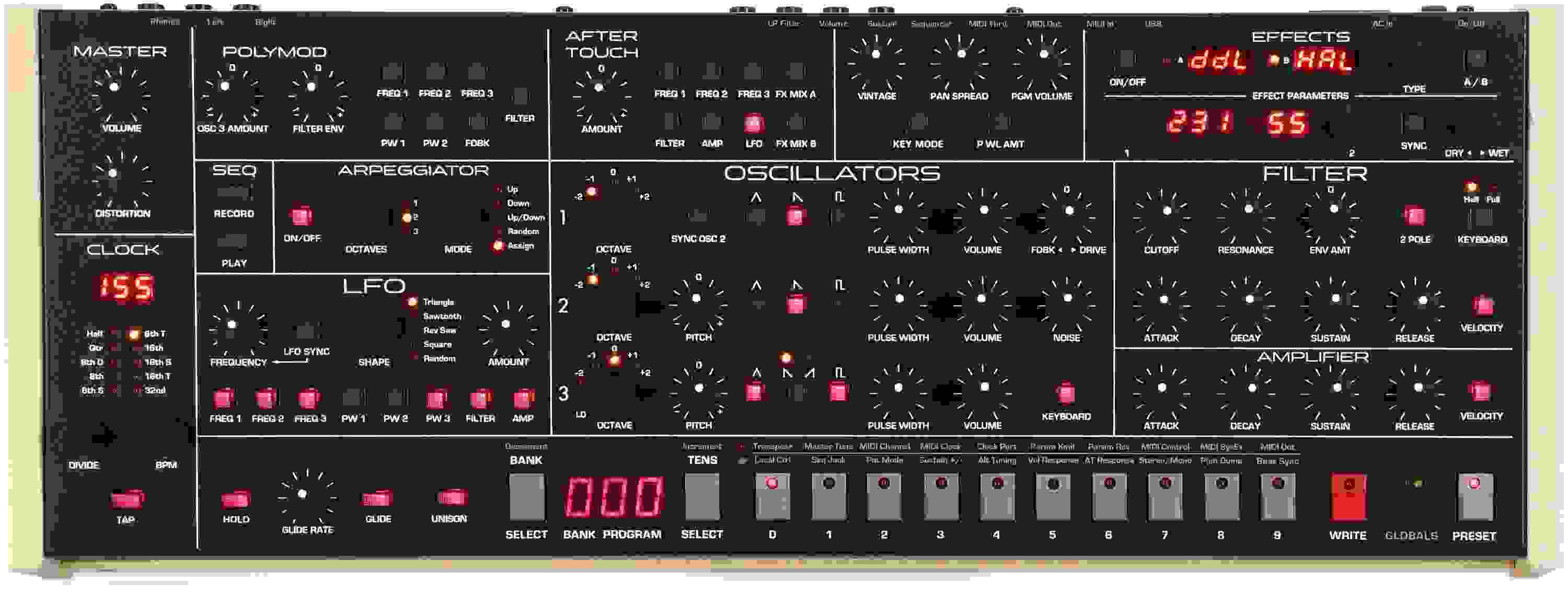 Sequential Trigon-6 6-voice Polyphonic Analog Synthesizer
