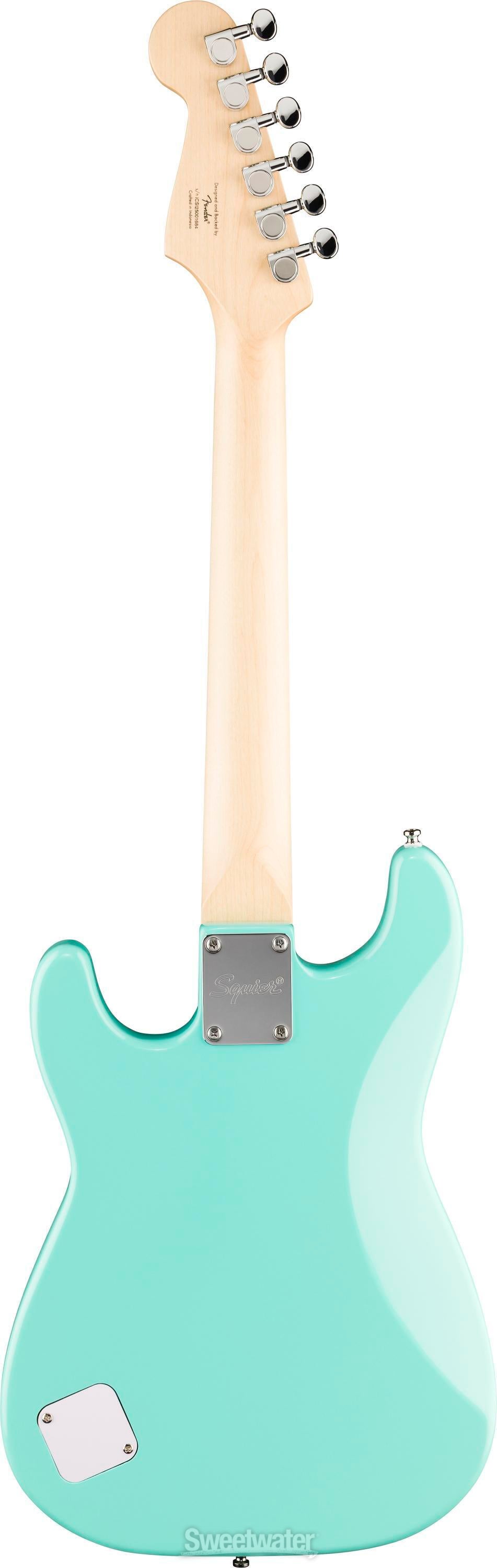 Squier Mini Stratocaster Electric Guitar - Sea Foam Green | Sweetwater