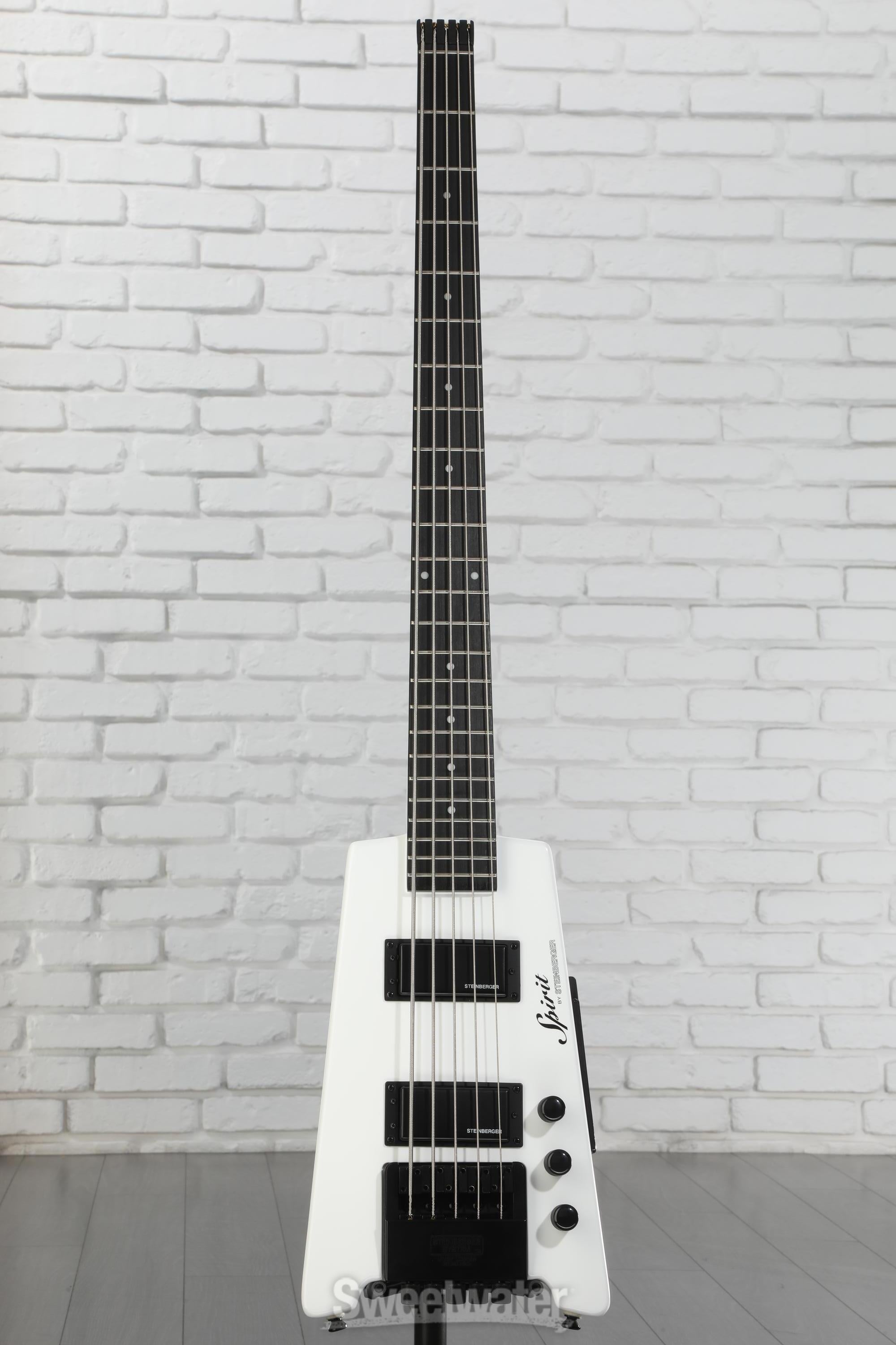 Steinberger Spirit XT-25 5-string Bass Guitar - White | Sweetwater