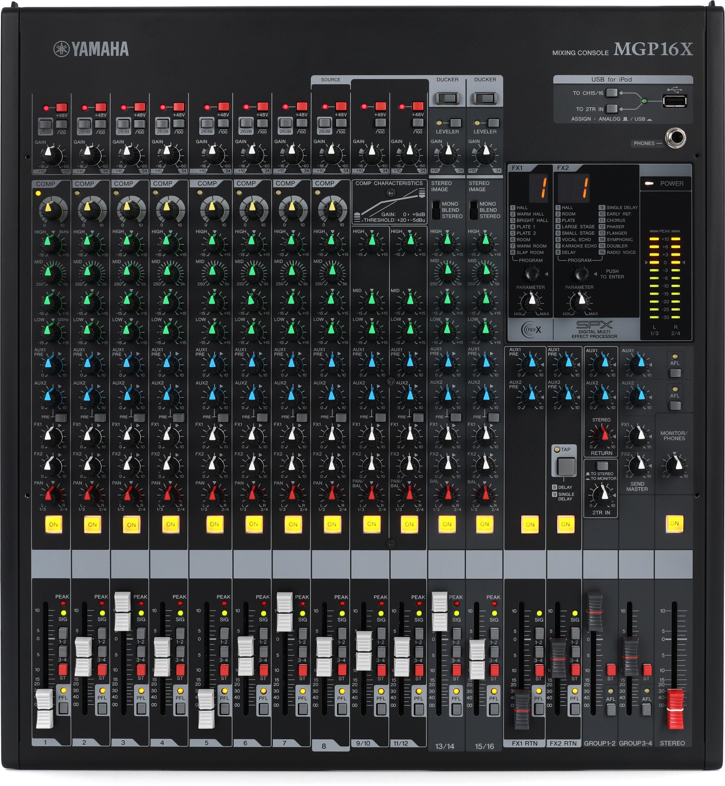 Yamaha MGP16X 16-channel Mixer with USB and FX | Sweetwater