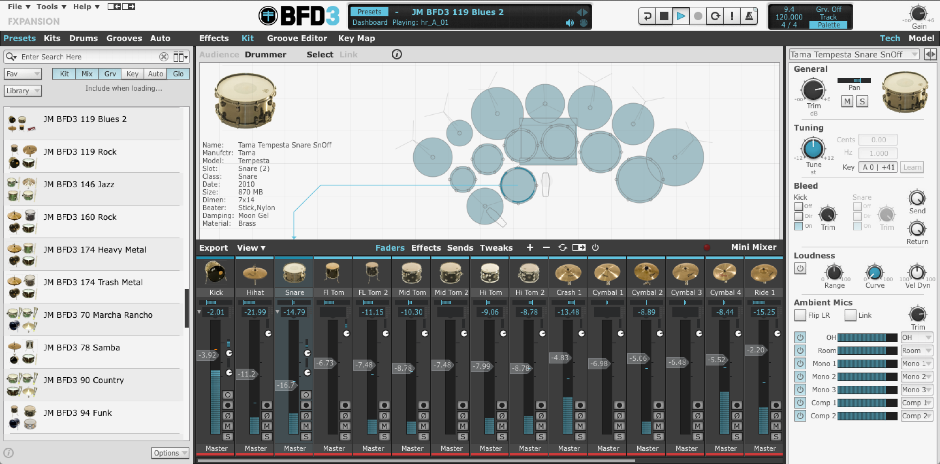 BFD Signature Snares Vol.1[ BFD3 Expansion Pack] BFD3専用 拡張音源