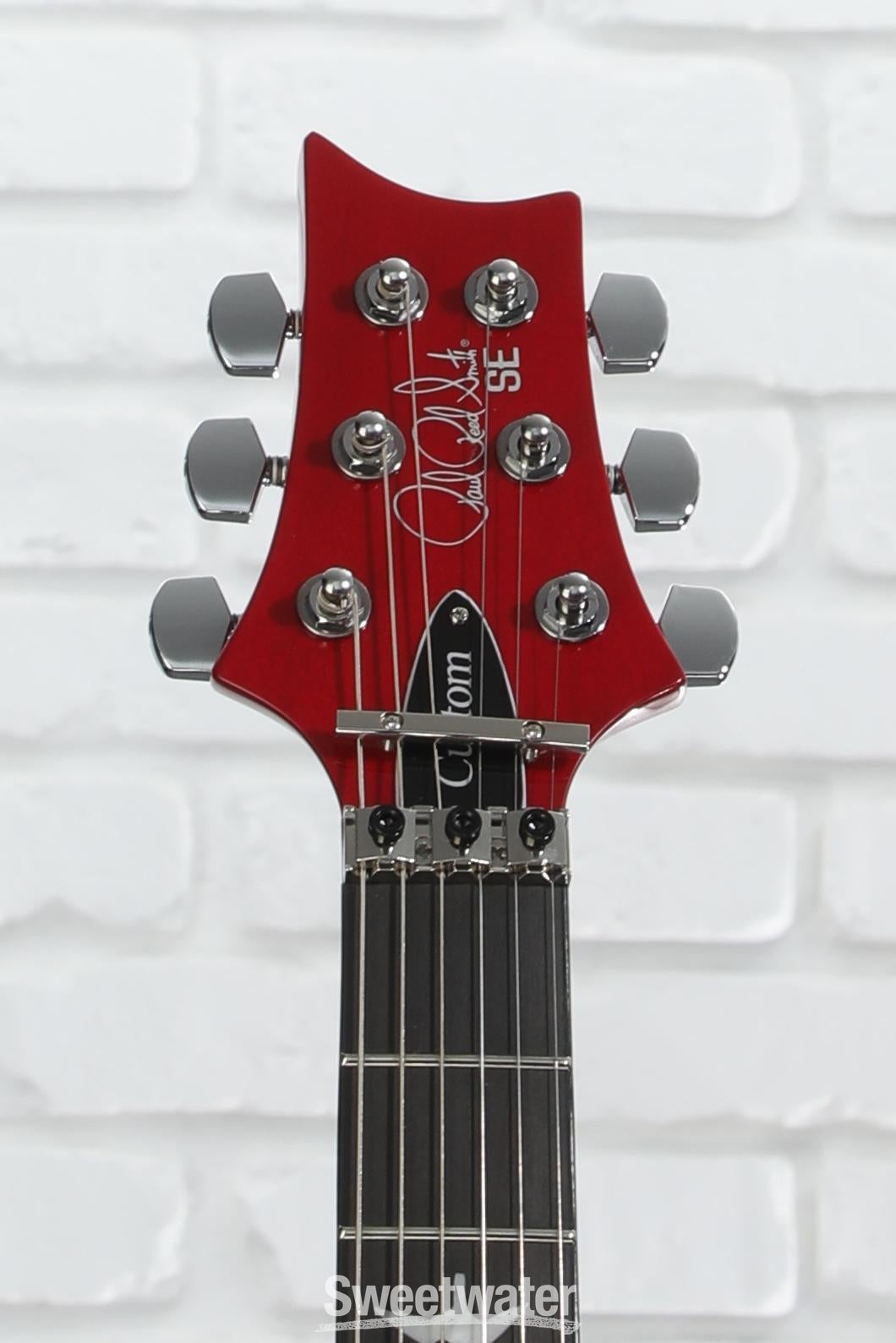 PRS SE Custom 24 Floyd Electric Guitar - Charcoal Cherry Burst