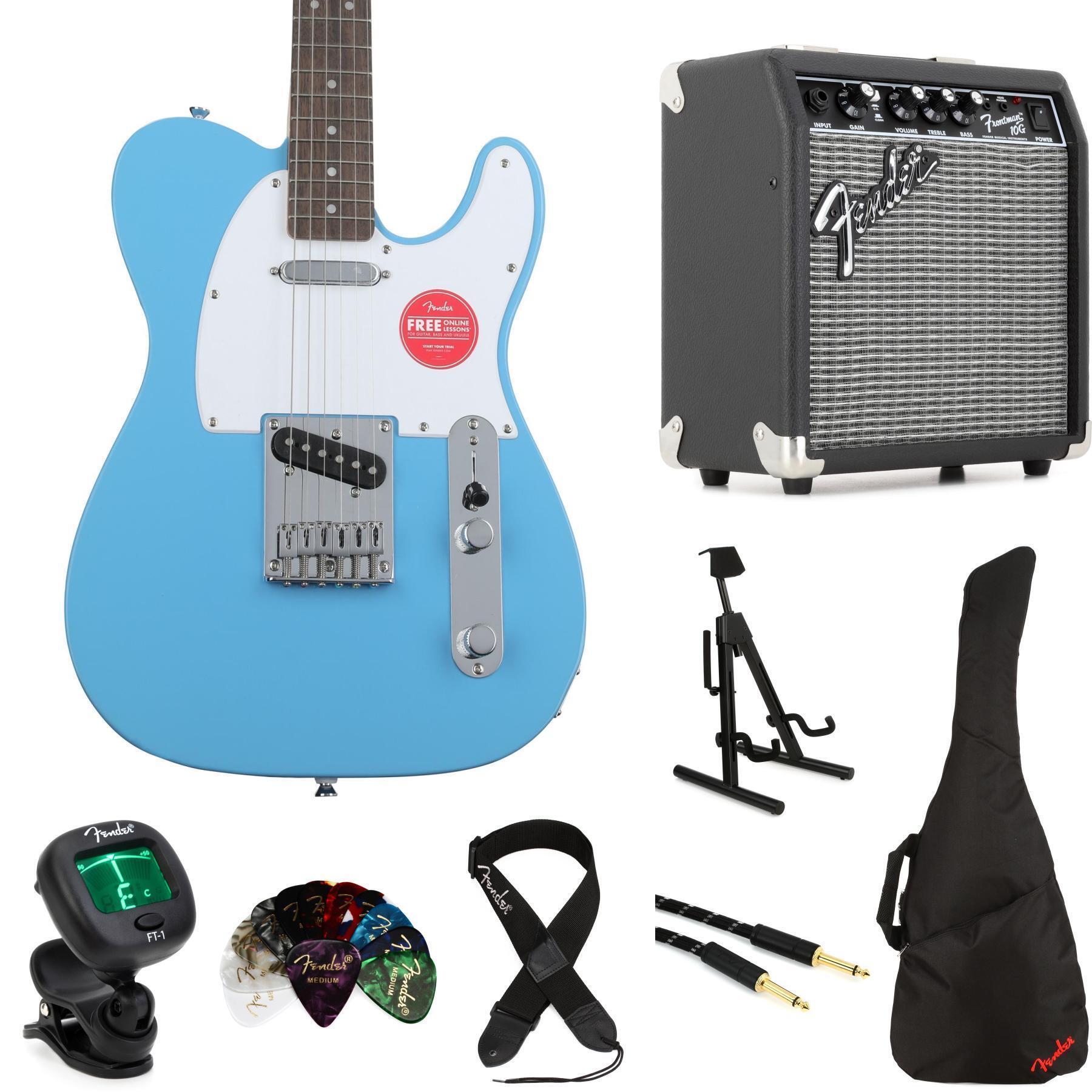 Squier Sonic Telecaster Electric Guitar - California Blue | Sweetwater