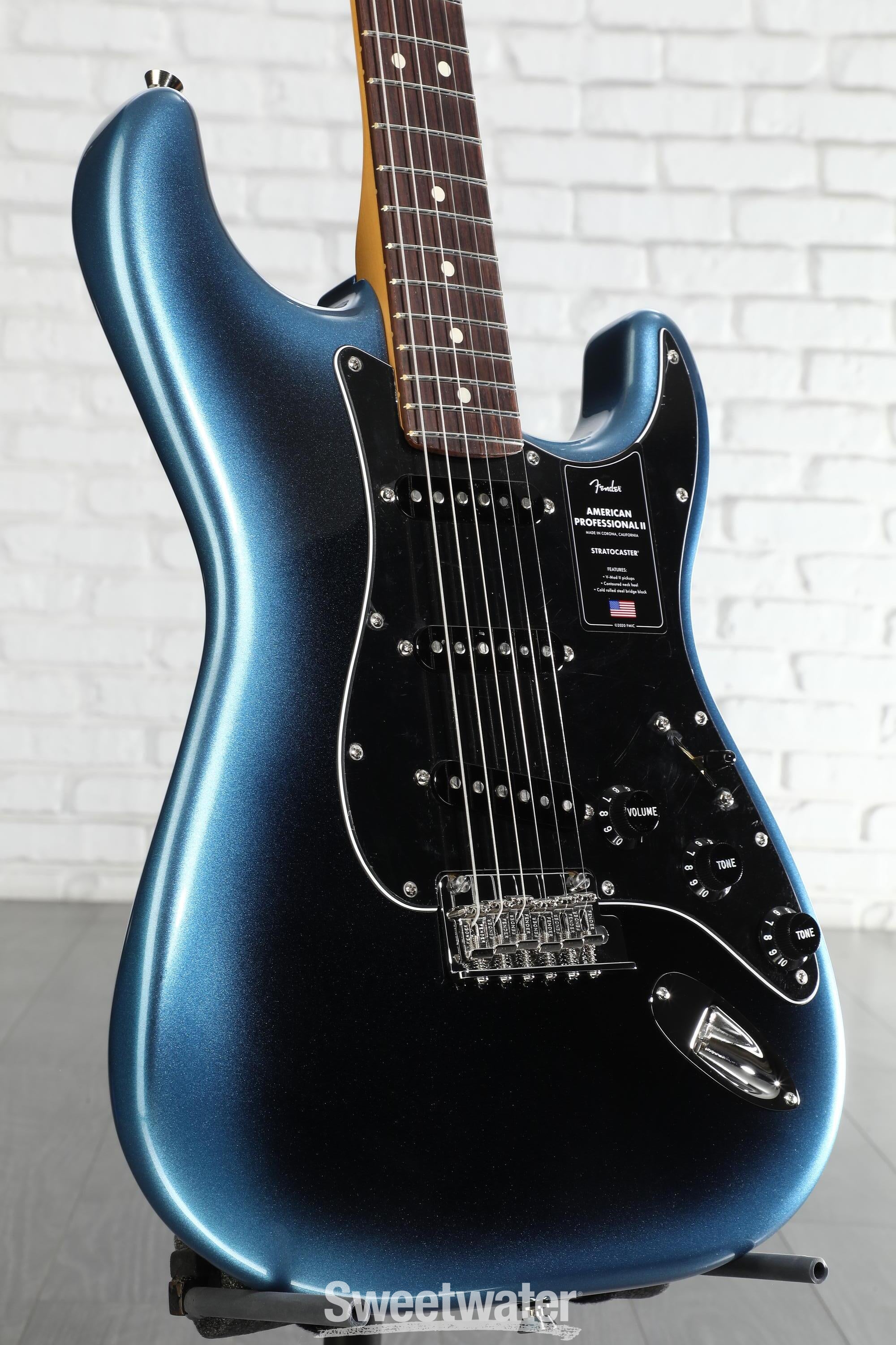 Fender American Professional II Stratocaster - Dark Night with Fender American Professional II Stratocaster - Dark Night with