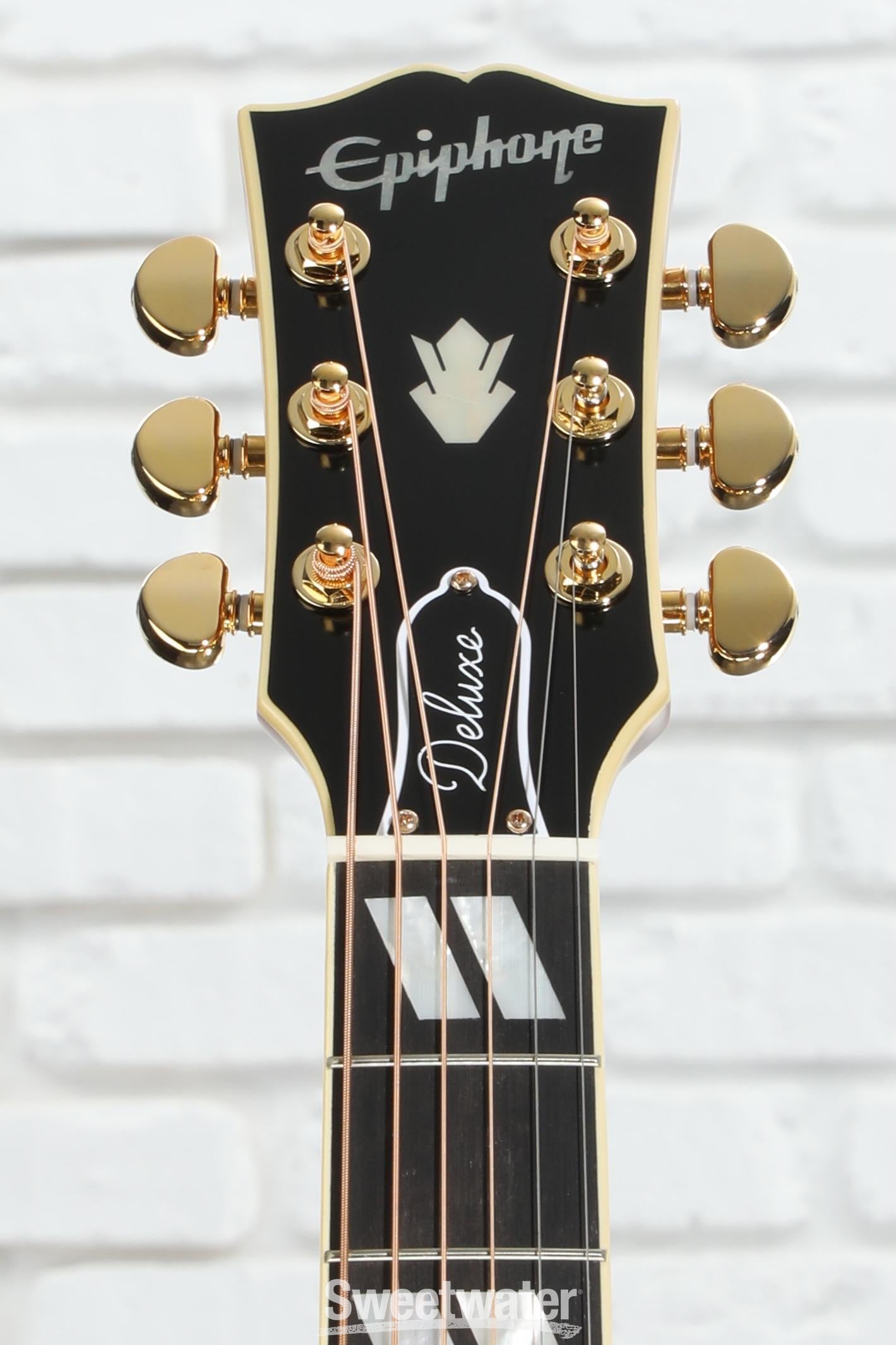 Epiphone Hummingbird Deluxe EC Acoustic-electric Guitar - Autumn Burst