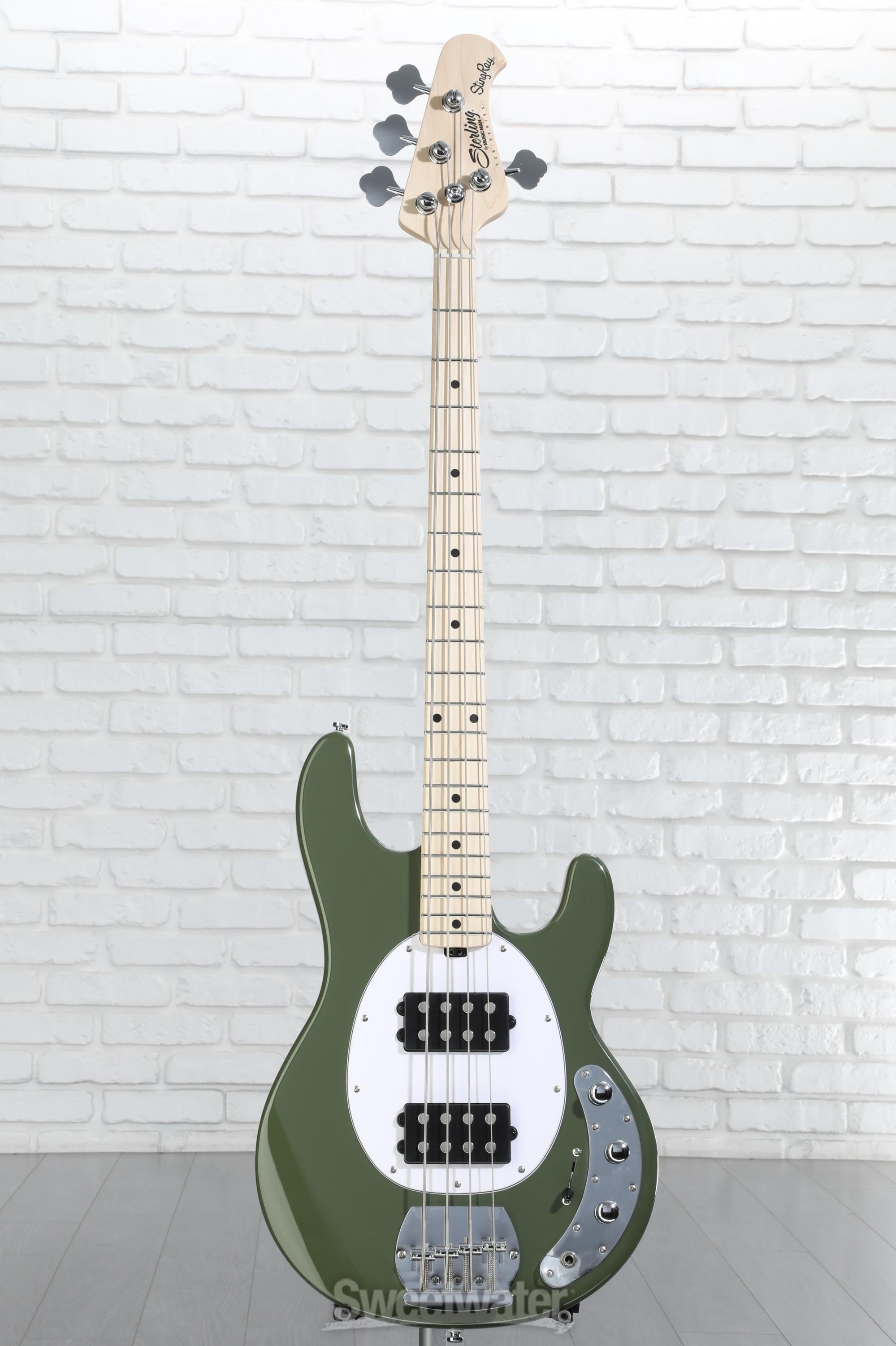 Sterling By Music Man StingRay RAY4HH Bass Guitar - Olive | Sweetwater