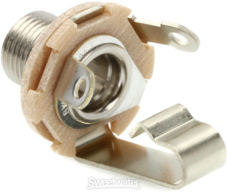 Switchcraft 1/4 inch TS Panel-mount Jack with Nut and Washer