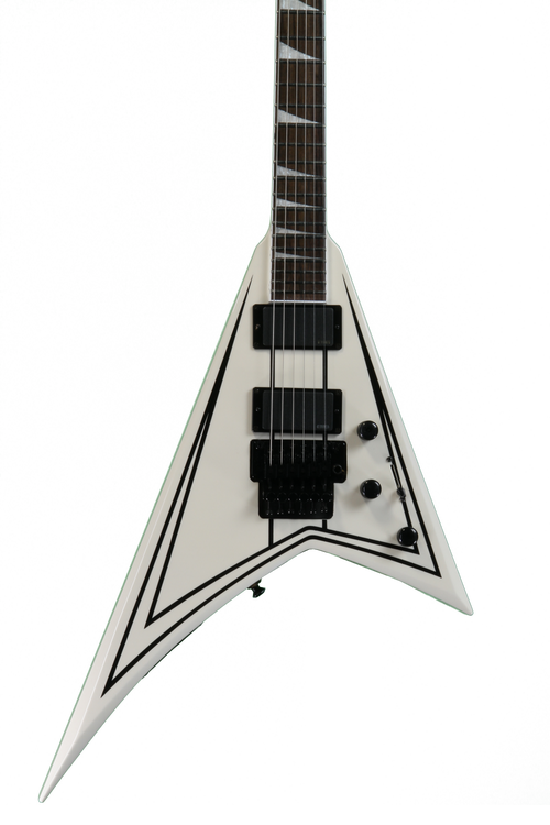 Jackson RRXMG X Series Rhoads - Snow White with Black Pinstripe