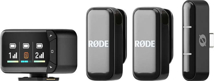 Rode Wireless Micro Camera Microphone Kit - USB-C, Black | Sweetwater