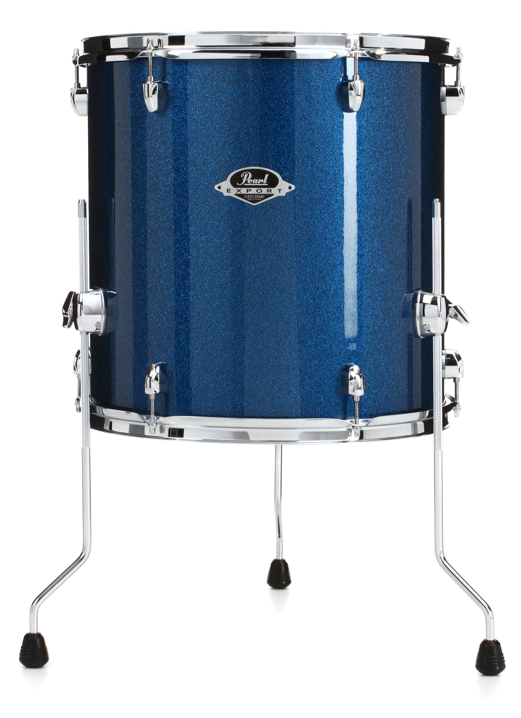 Pearl Export EXX Floor Tom 16 x 16 inch Electric Blue Sparkle Sweetwater