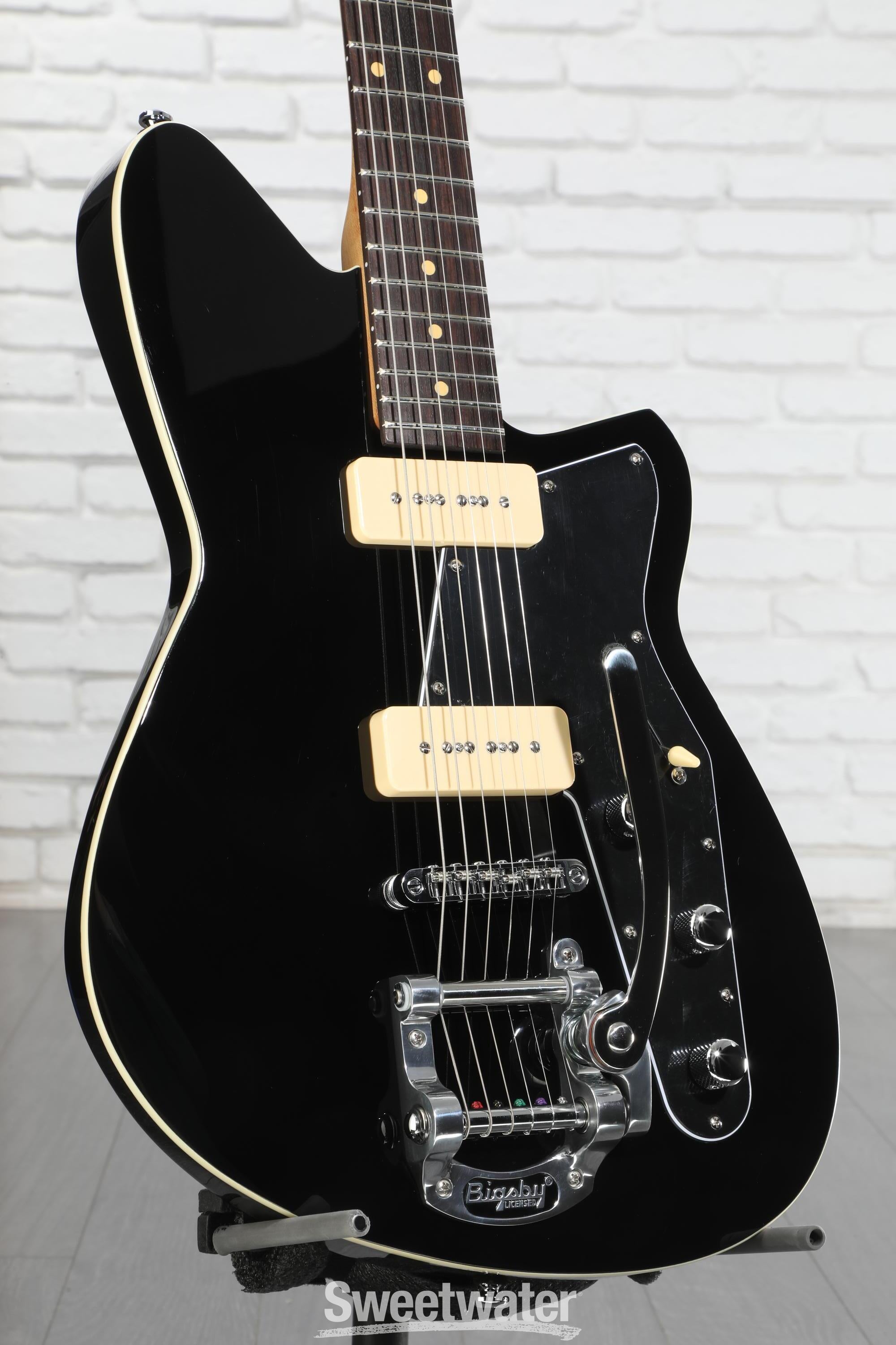 Reverend Jetstream 290 Electric Guitar - Midnight Black, Rosewood