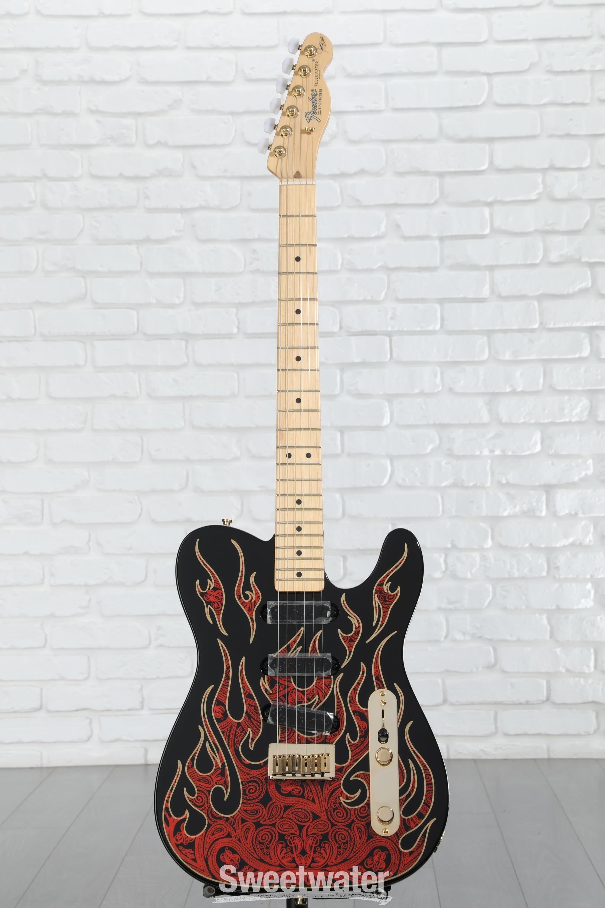 Fender James Burton Telecaster - Red Paisley Flames | Sweetwater