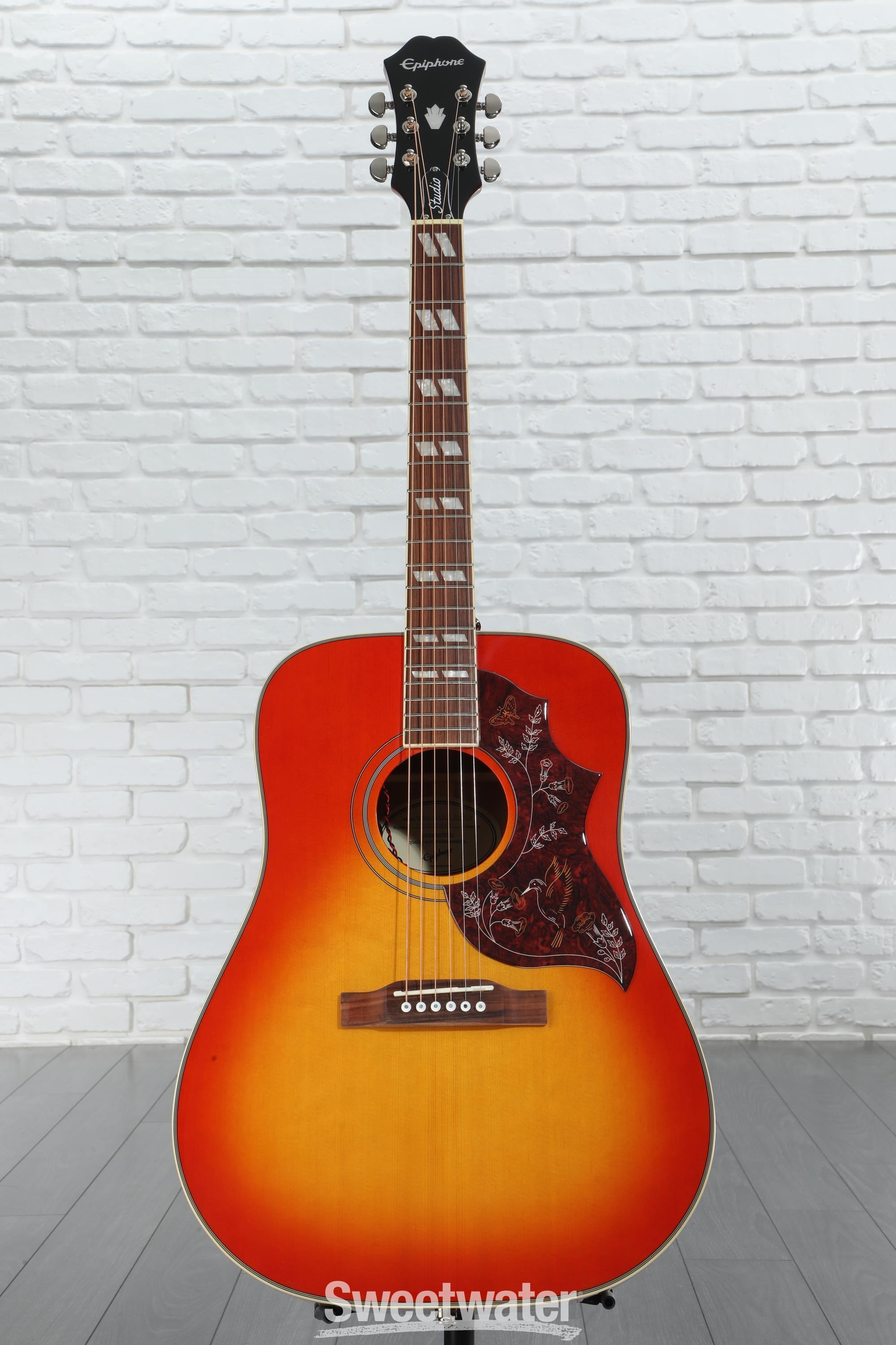 ギター Epiphone Hummingbard/Pro/AW Epiphone Hummingbird Studio Acoustic-Electric Guitar - Faded