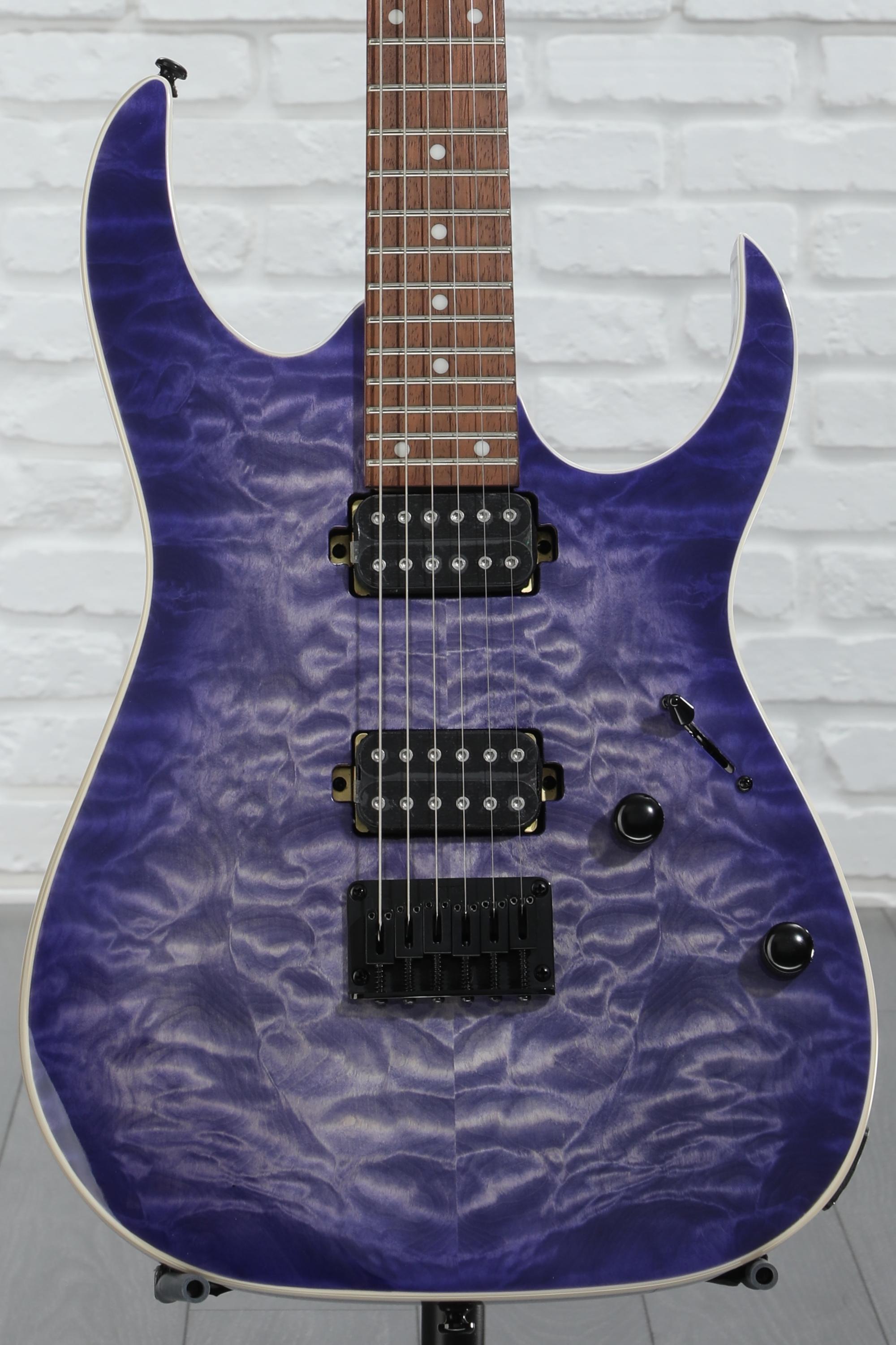 Ibanez RG421QM Electric Guitar - Cerulean Blue Burst
