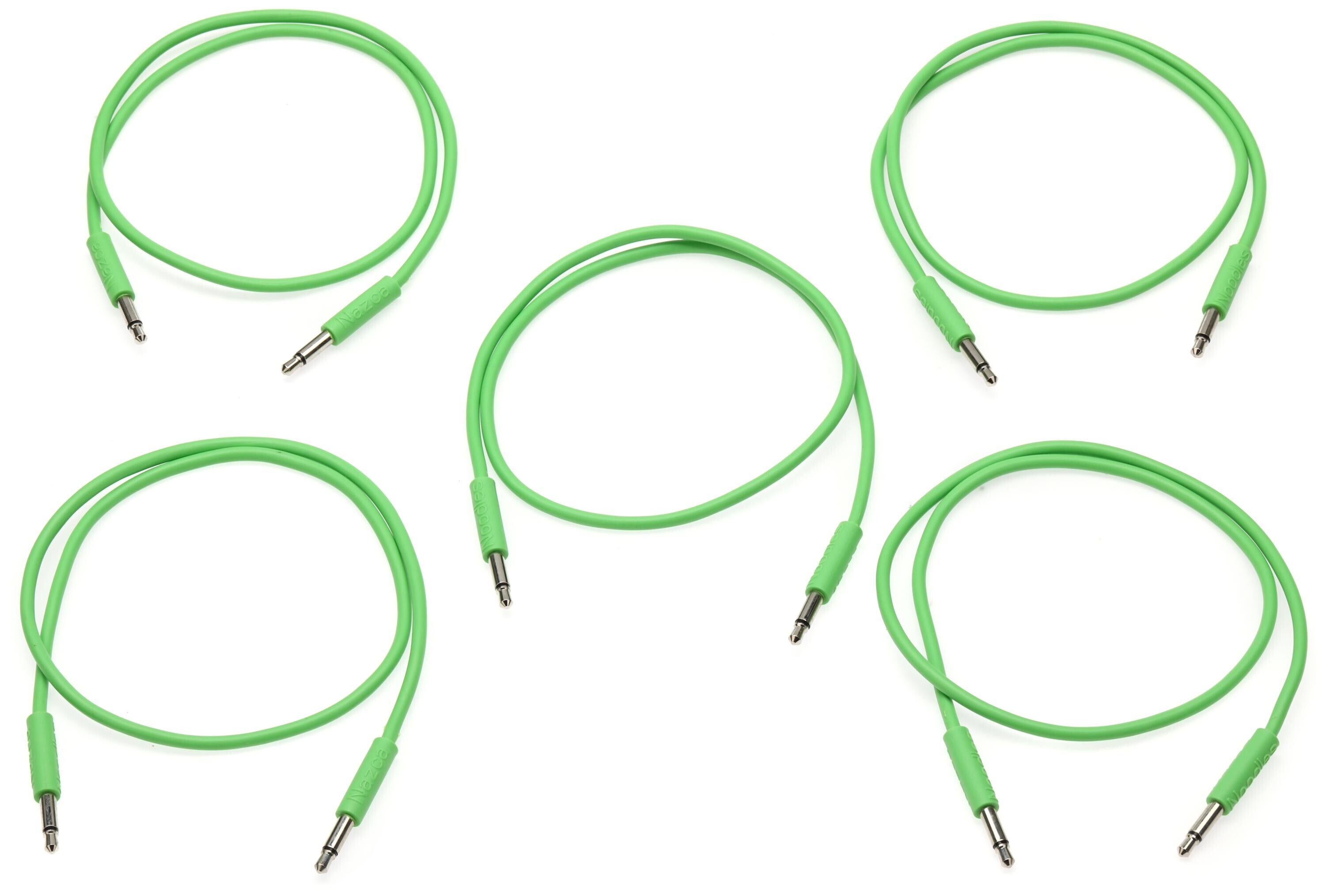 Photo of Nazca Audio Noodles Eurorack Patch Cable 3.5mm TS Male to 3.5mm TS Male - 50cm, Green