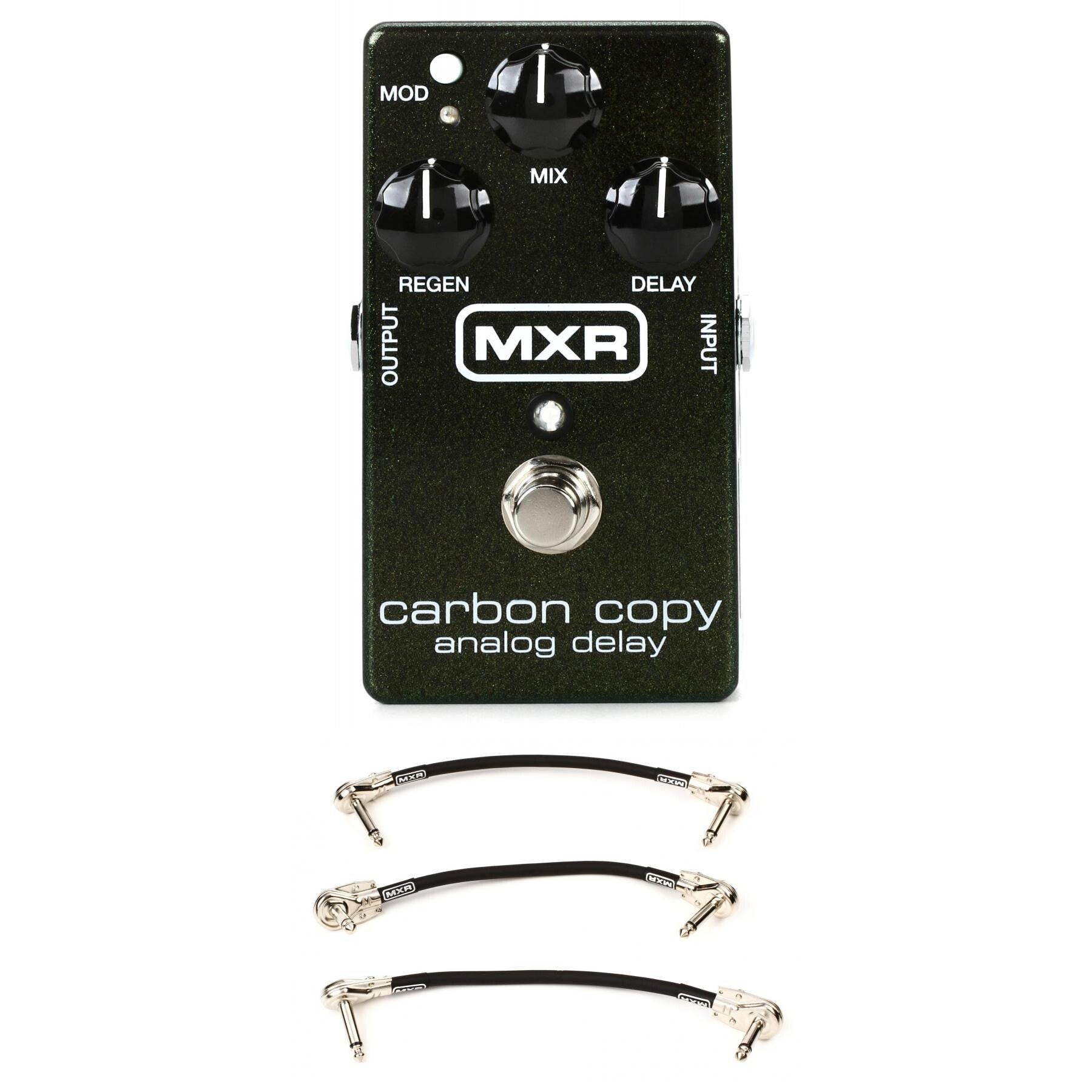 MXR M169 Carbon Copy Analog Delay Pedal with 3 Patch Cables