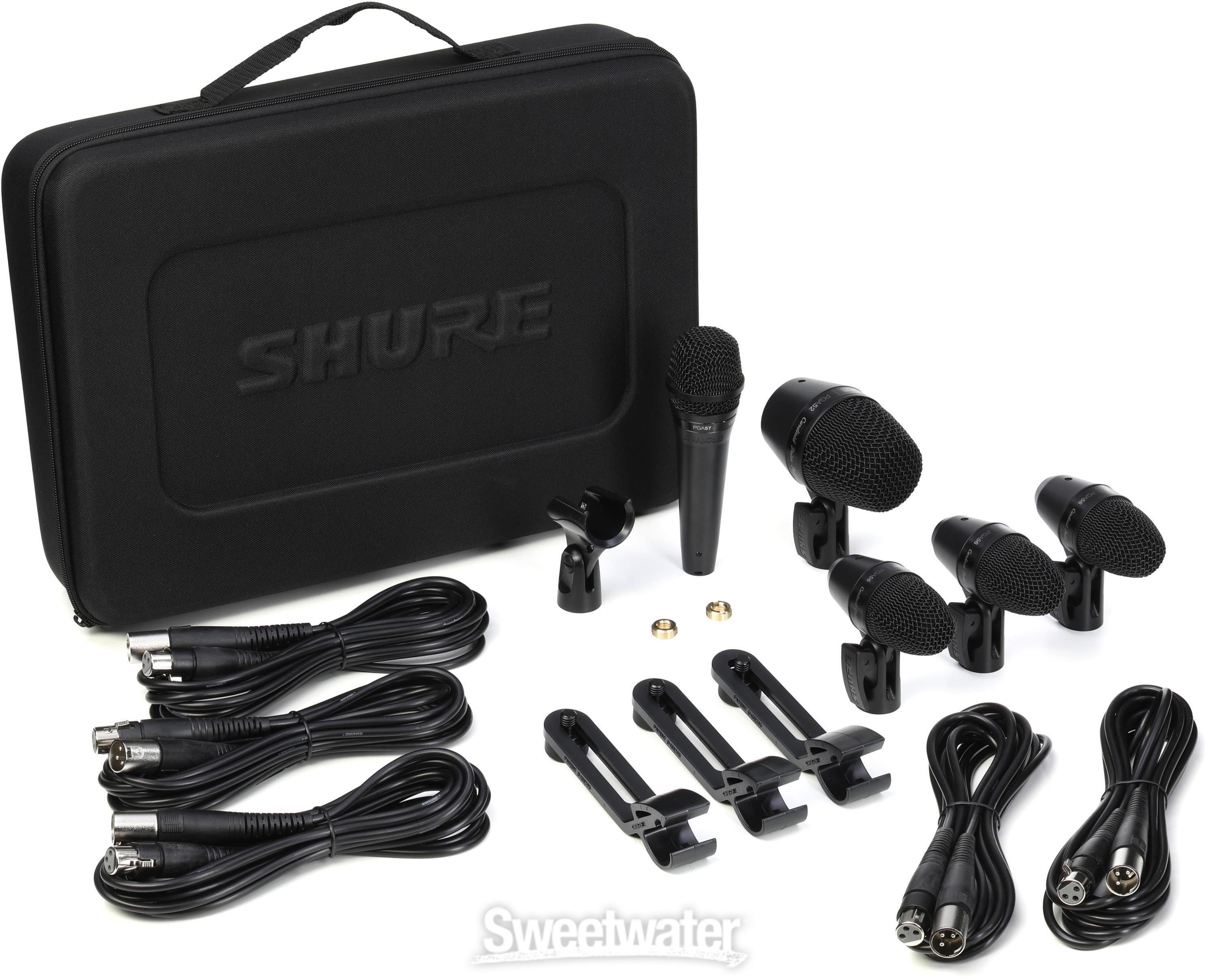 SHURE PGA DrumKit5 マイクキット Shure PGADRUMKIT5 5-piece Drum Microphone Kit | Sweetwater
