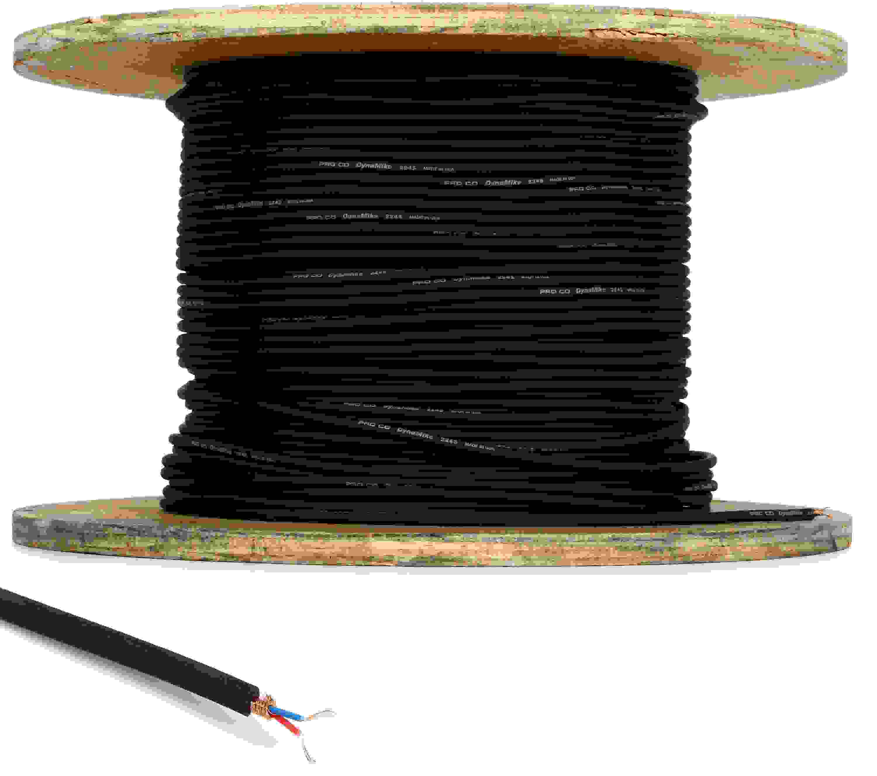 Pro Co DynaMike 224S Bulk Audio Wire - 1,000 feet